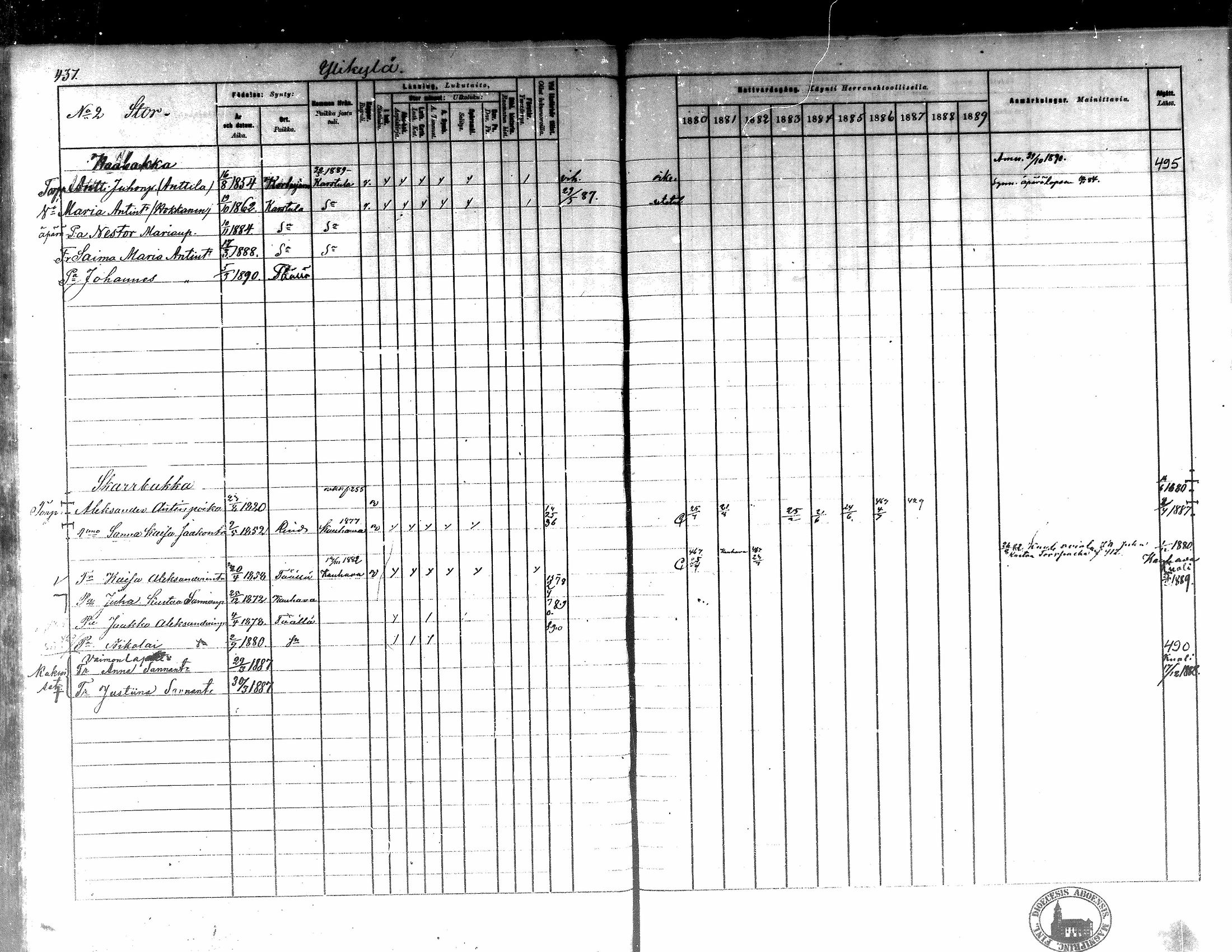 [ ../kirjat/Kirkonkirjat/kortesjarvi/rippikirja_1880-1890_mko43-63/kuvat/392.jpg ]