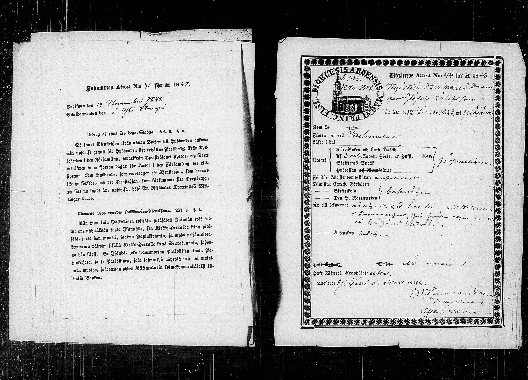 [ ../kirjat/Kirkonkirjat/kuhmalahti/muuttokirjoja_1780-1860_tk146-147/kuvat/831.jpg ]