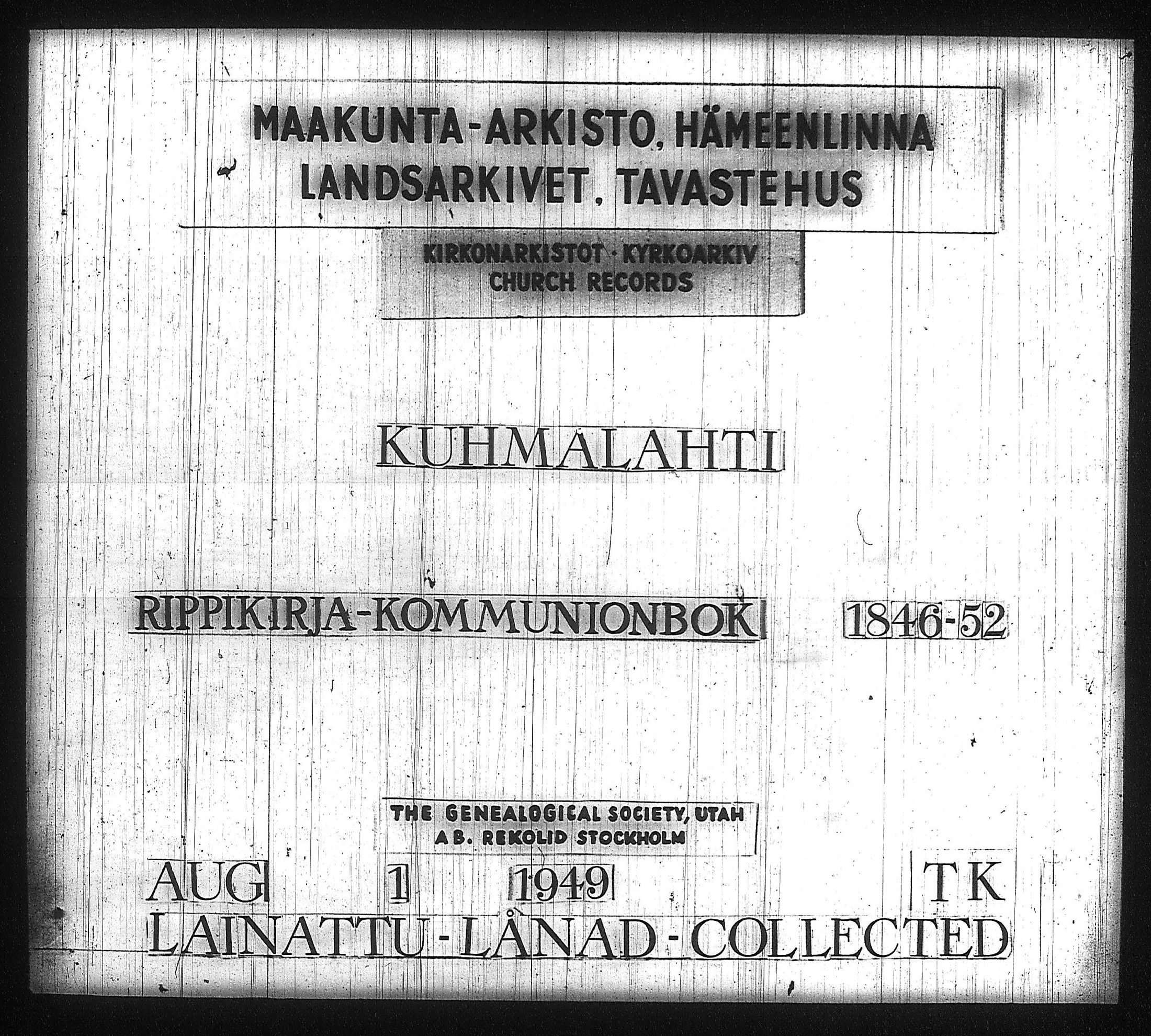 [ ../kirjat/Kirkonkirjat/kuhmalahti/rippikirja_1846-1852_tk143/kuvat/1.jpg ]