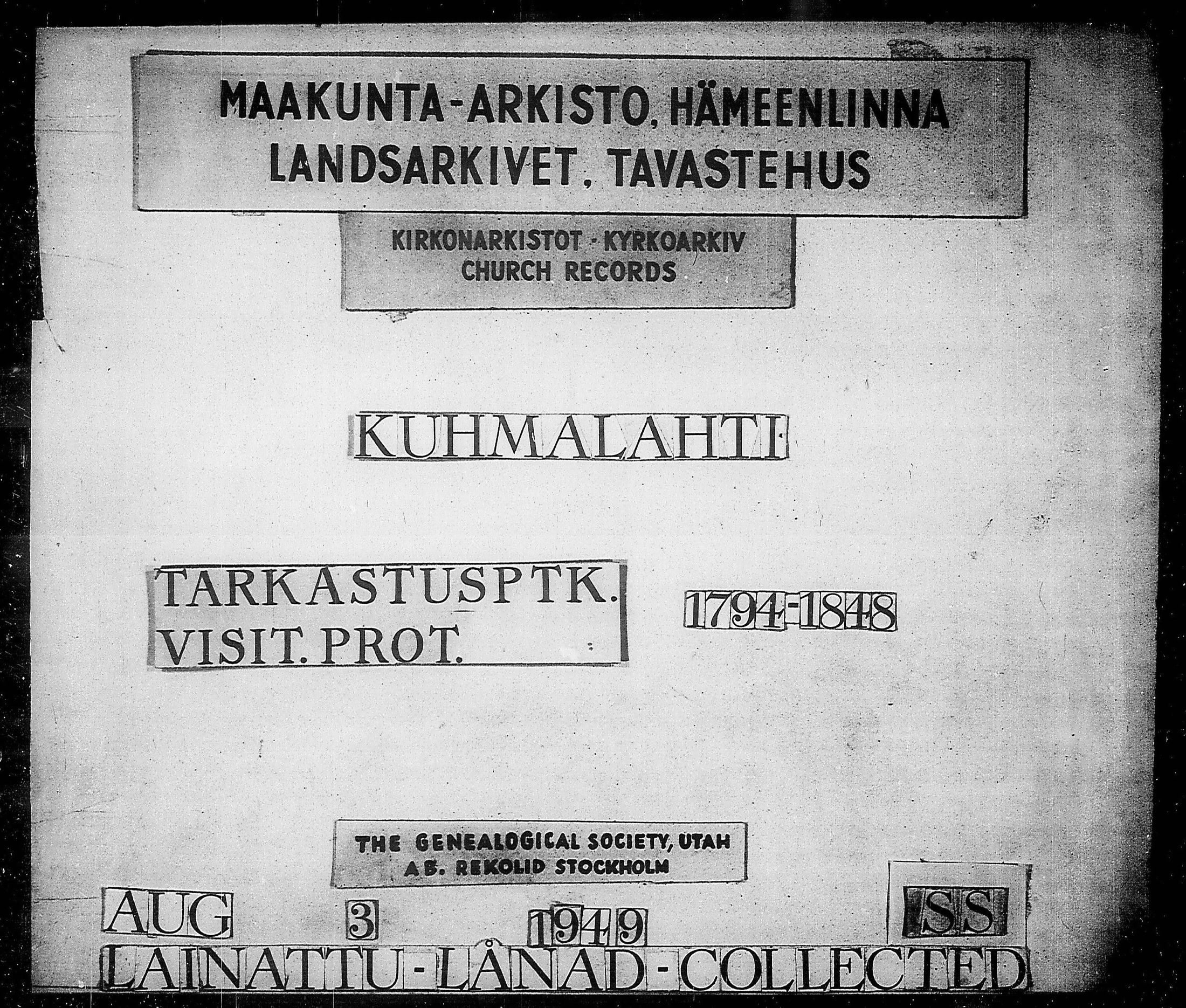 [ ../kirjat/Kirkonkirjat/kuhmalahti/tarkastuspoytakirjoja_1794-1848_tk147-148/kuvat/1.jpg ]