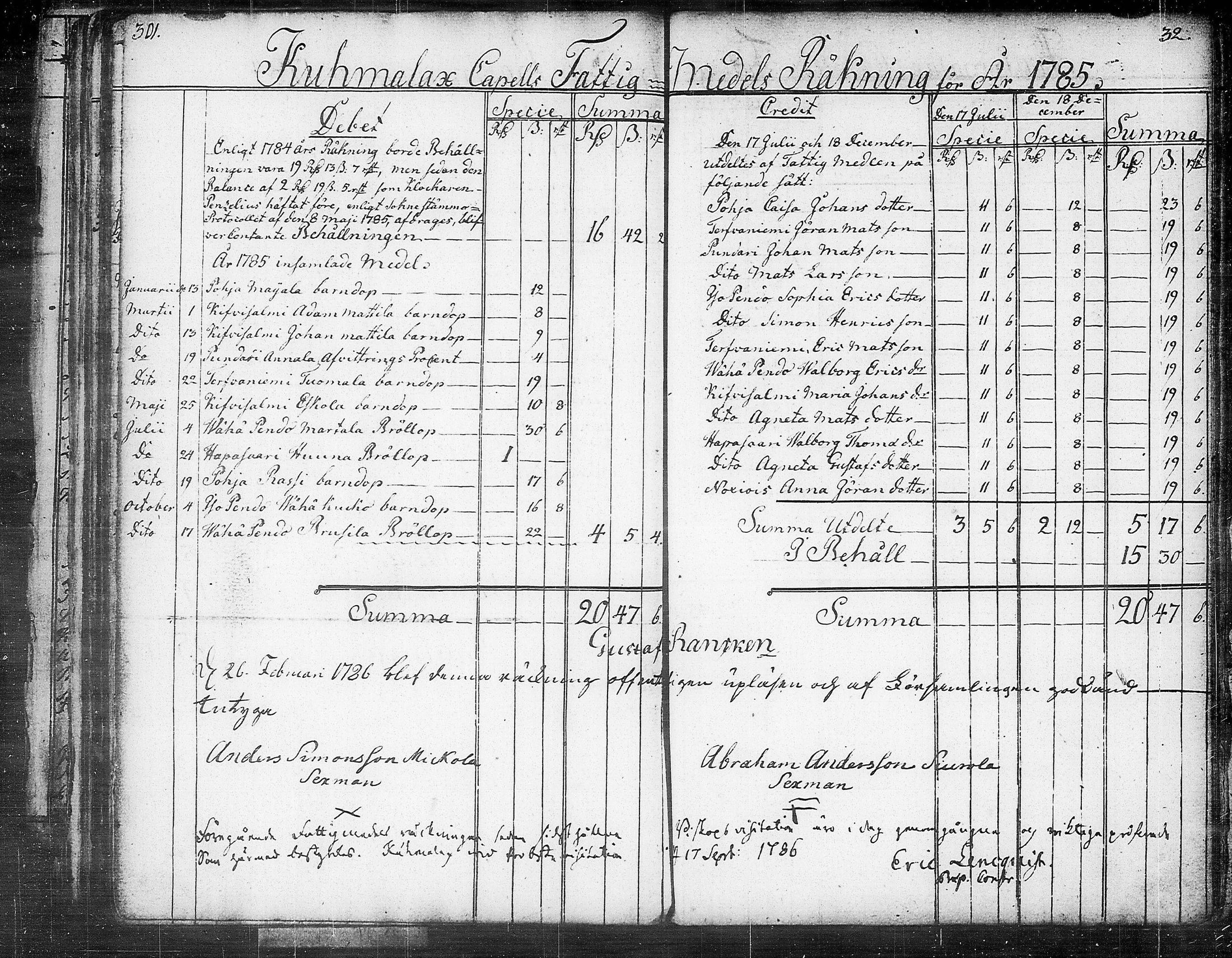 [ ../kirjat/Kirkonkirjat/kuhmalahti/tilit_1767-1815_tk148/kuvat/147.jpg ]