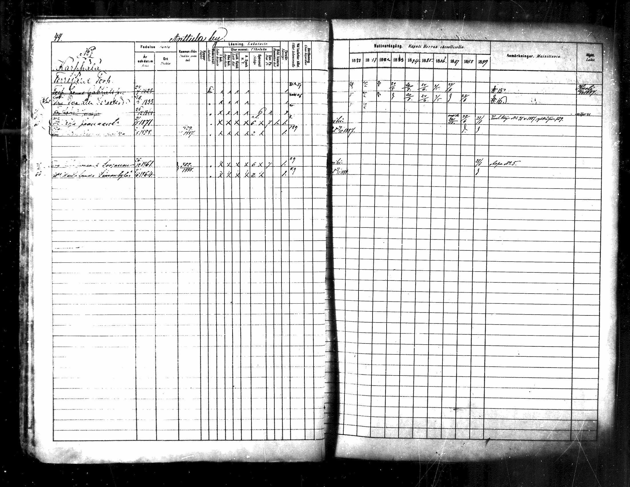 [ ../kirjat/Kirkonkirjat/kuhmoinen/rippikirja_1880-1889_mko107-130/kuvat/43.jpg ]