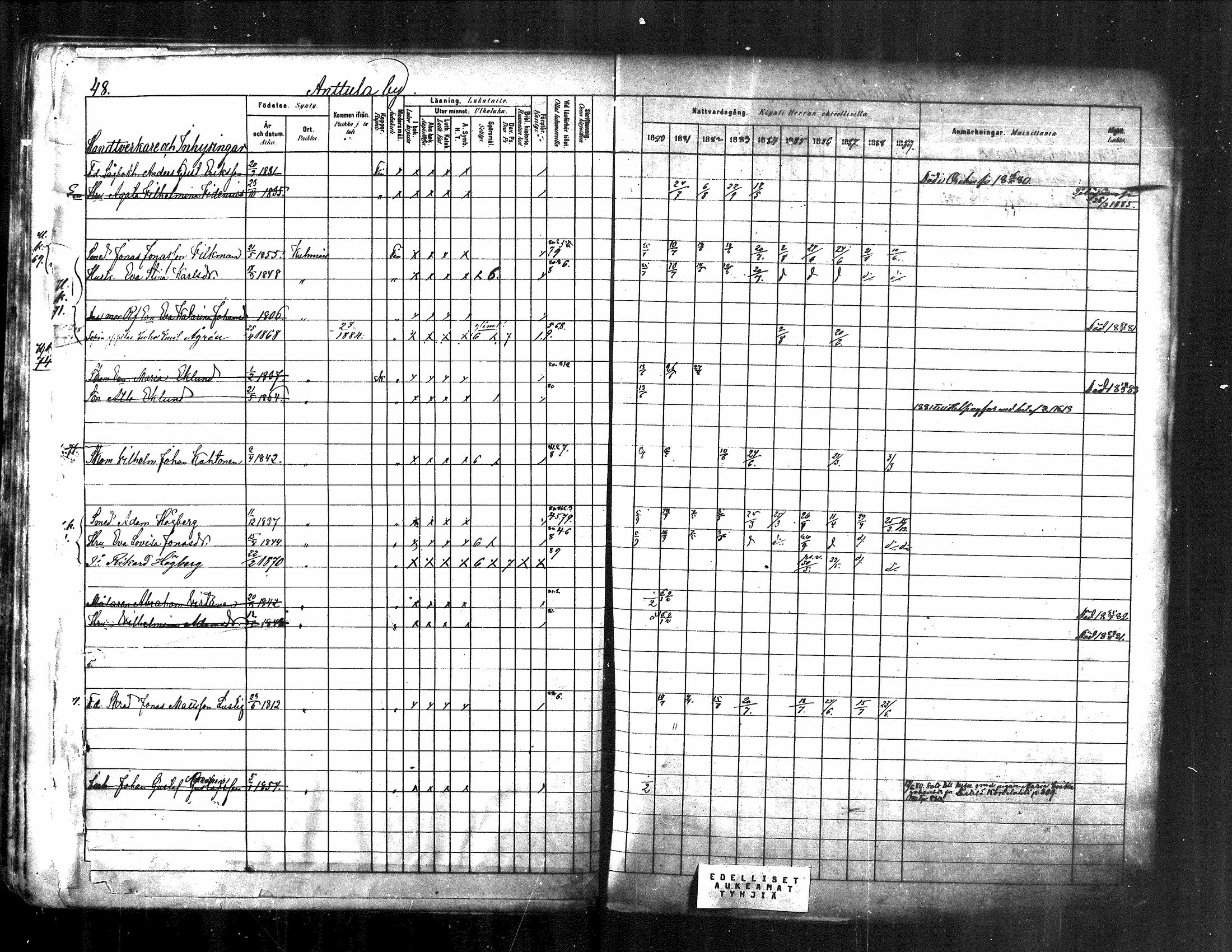 [ ../kirjat/Kirkonkirjat/kuhmoinen/rippikirja_1880-1889_mko107-130/kuvat/46.jpg ]