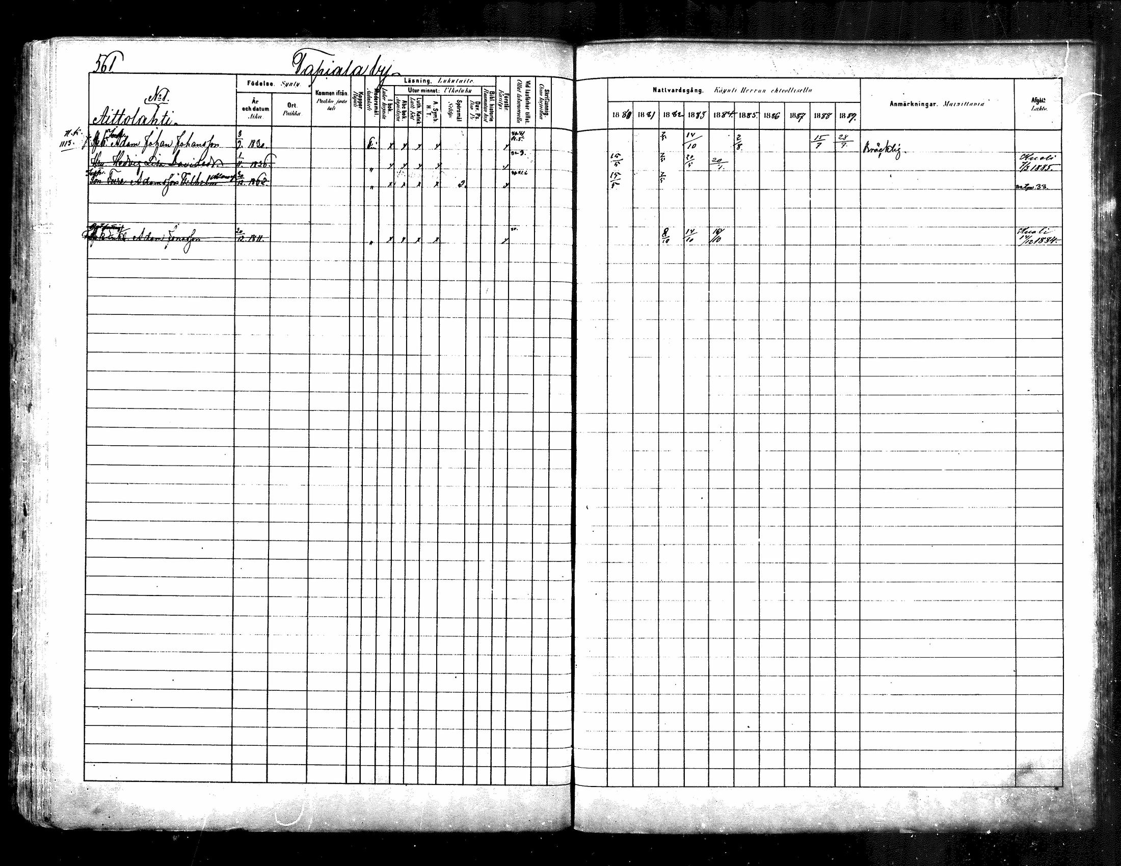 [ ../kirjat/Kirkonkirjat/kuhmoinen/rippikirja_1880-1889_mko107-130/kuvat/534.jpg ]