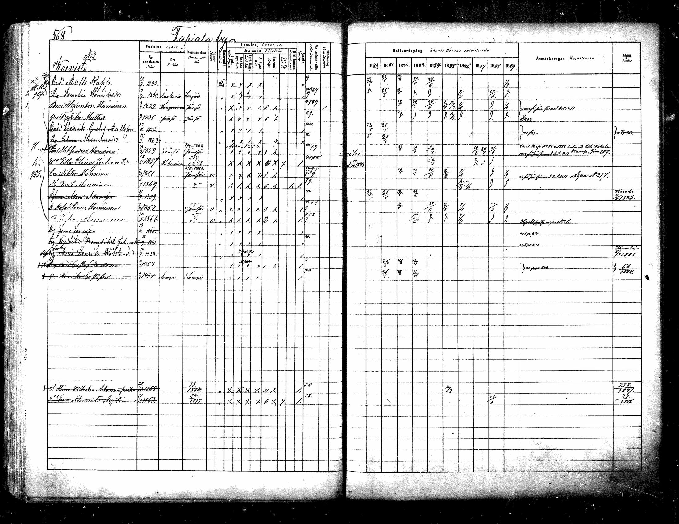 [ ../kirjat/Kirkonkirjat/kuhmoinen/rippikirja_1880-1889_mko107-130/kuvat/541.jpg ]