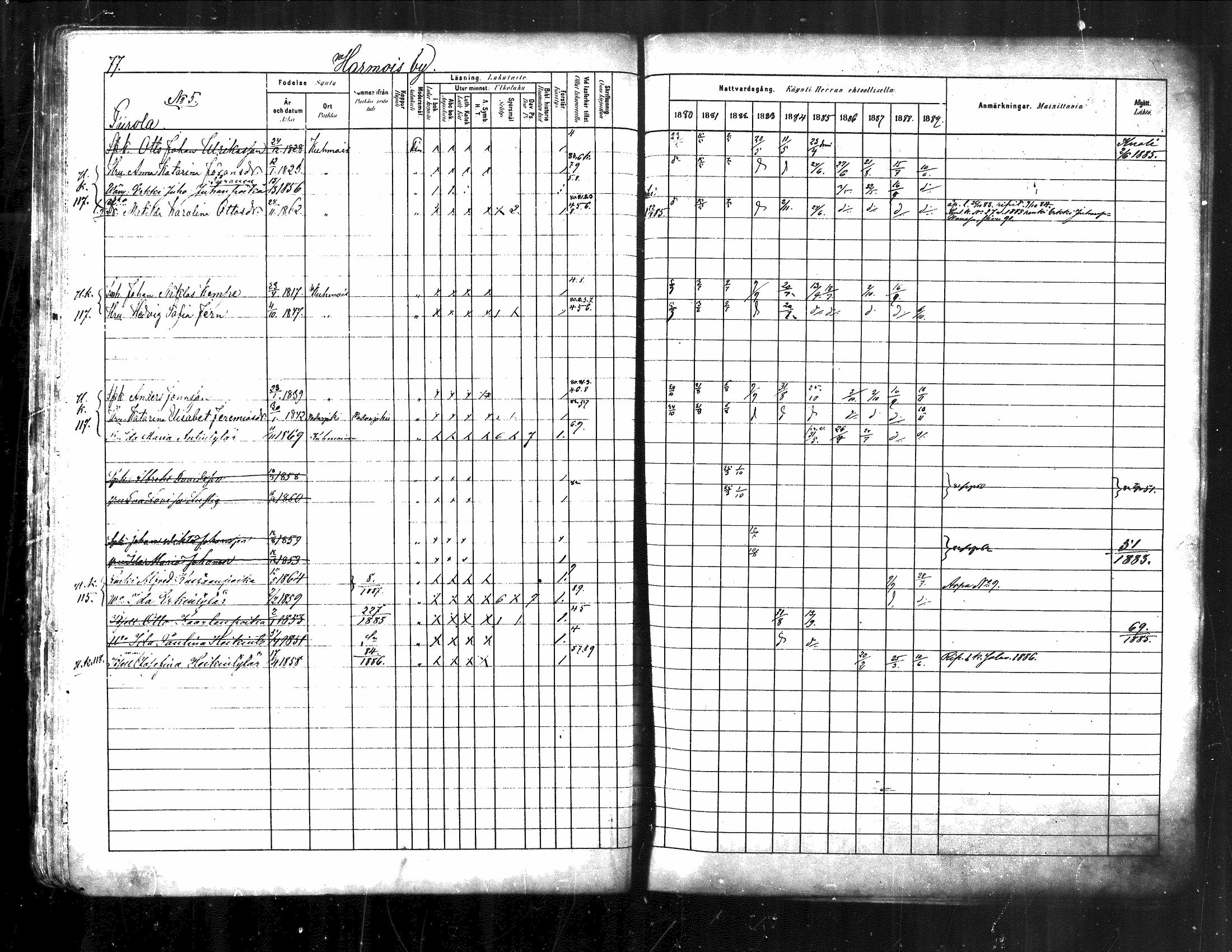[ ../kirjat/Kirkonkirjat/kuhmoinen/rippikirja_1880-1889_mko107-130/kuvat/73.jpg ]