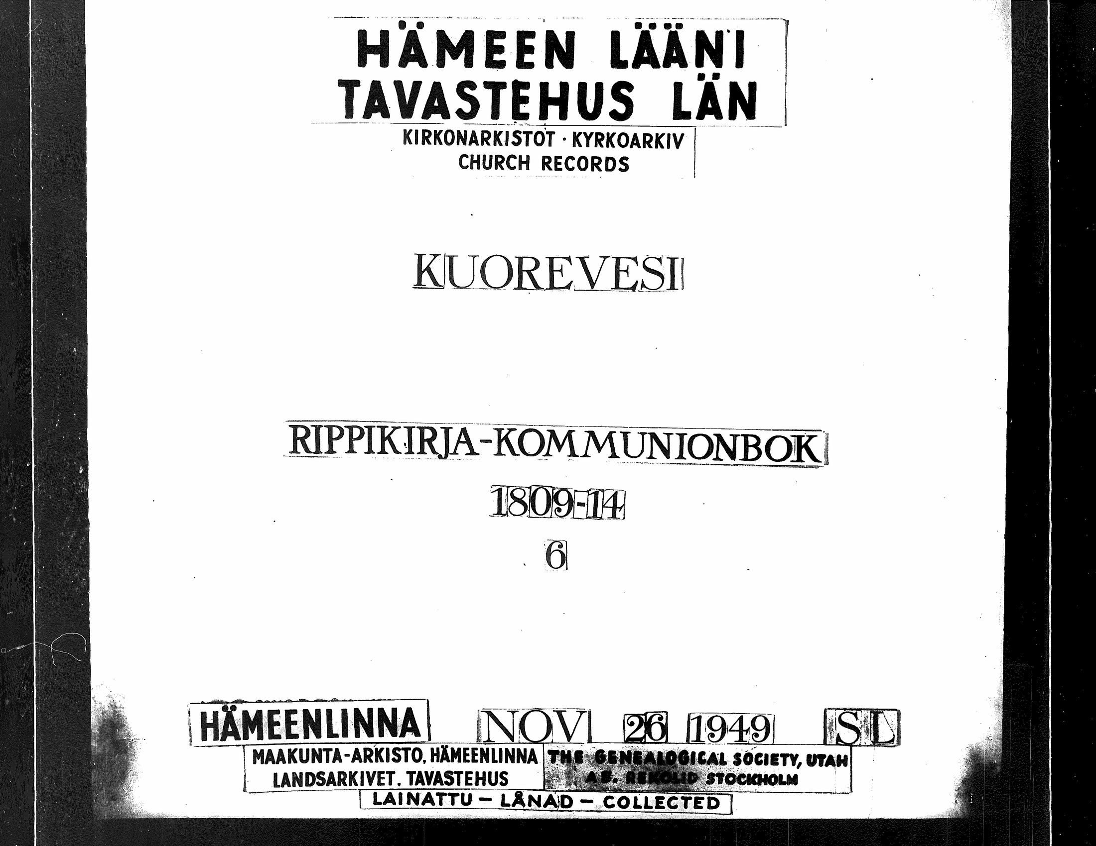 [ ../kirjat/Kirkonkirjat/kuorevesi/rippikirja_1809-1814_tk506/kuvat/1.jpg ]