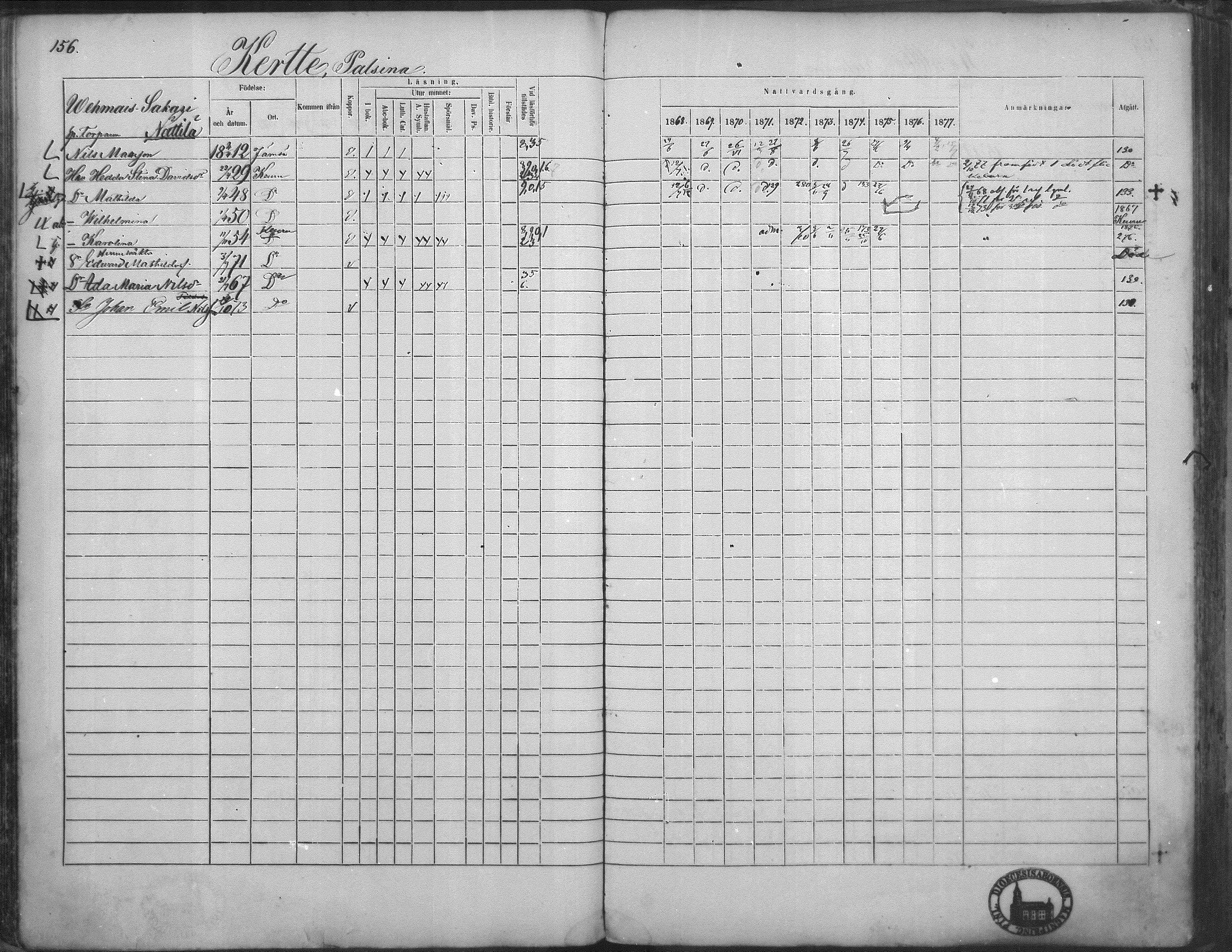 [ ../kirjat/Kirkonkirjat/kuorevesi/rippikirja_1867-1879_mko10-20/kuvat/153.jpg ]