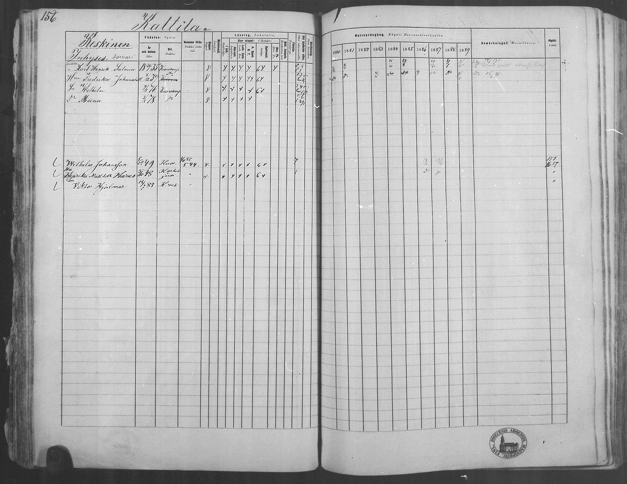 [ ../kirjat/Kirkonkirjat/kuorevesi/rippikirja_1880-1890_mko21-41/kuvat/152.jpg ]