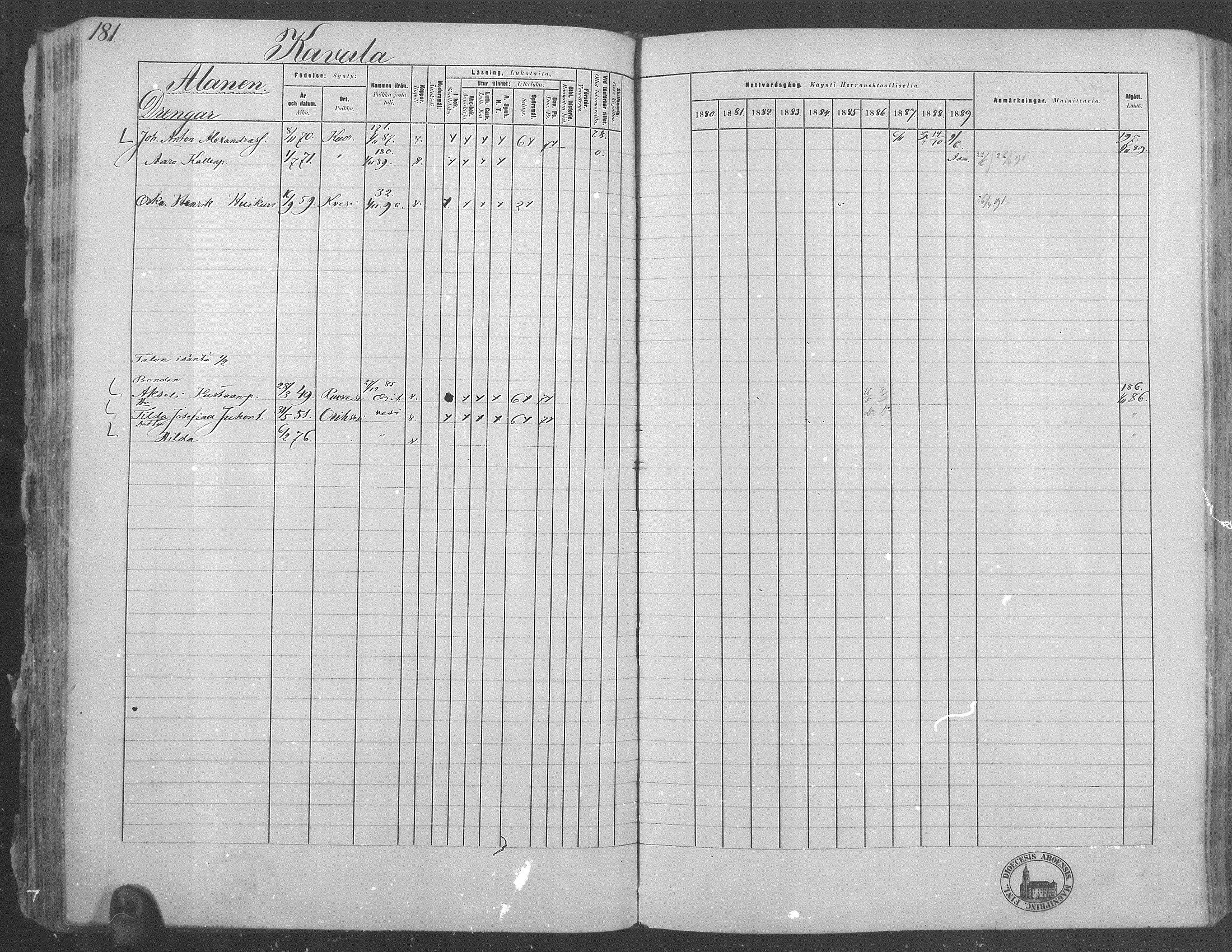 [ ../kirjat/Kirkonkirjat/kuorevesi/rippikirja_1880-1890_mko21-41/kuvat/174.jpg ]