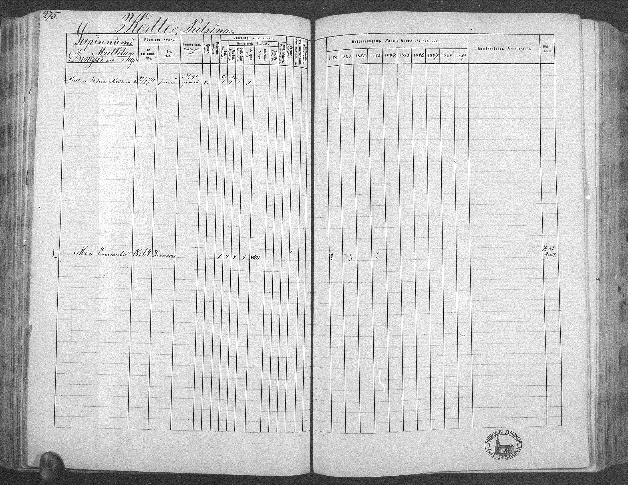 [ ../kirjat/Kirkonkirjat/kuorevesi/rippikirja_1880-1890_mko21-41/kuvat/260.jpg ]