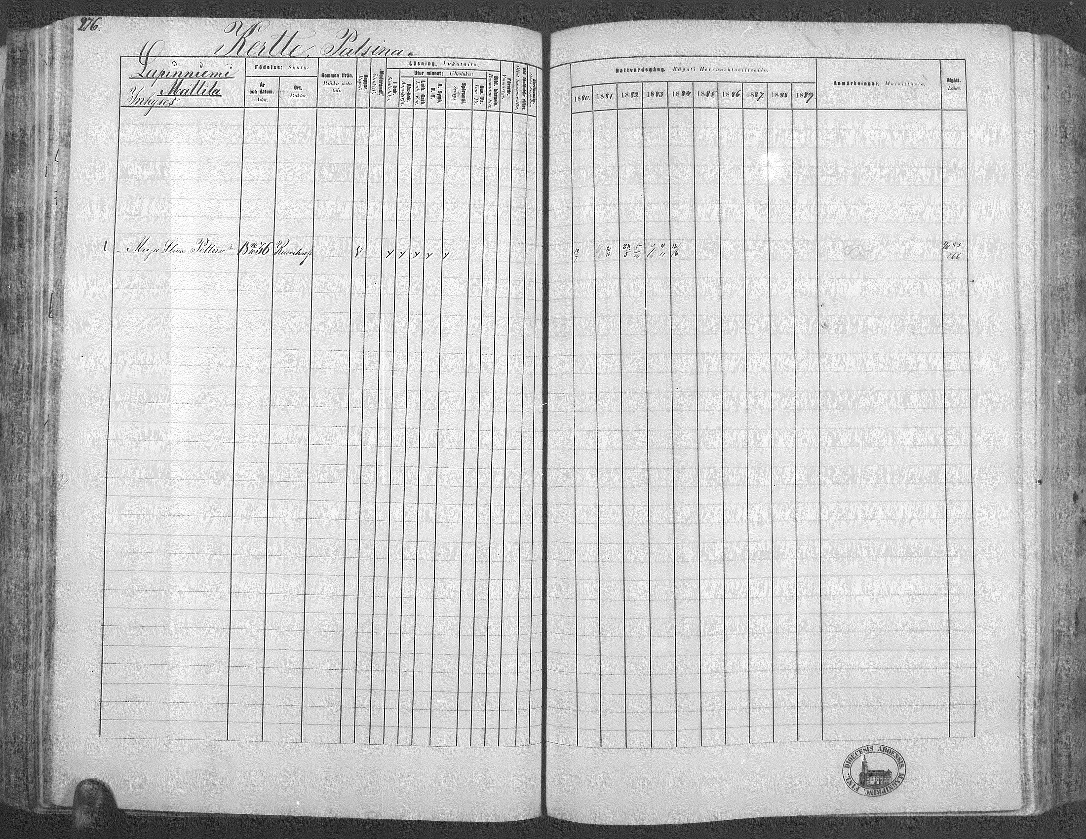 [ ../kirjat/Kirkonkirjat/kuorevesi/rippikirja_1880-1890_mko21-41/kuvat/261.jpg ]
