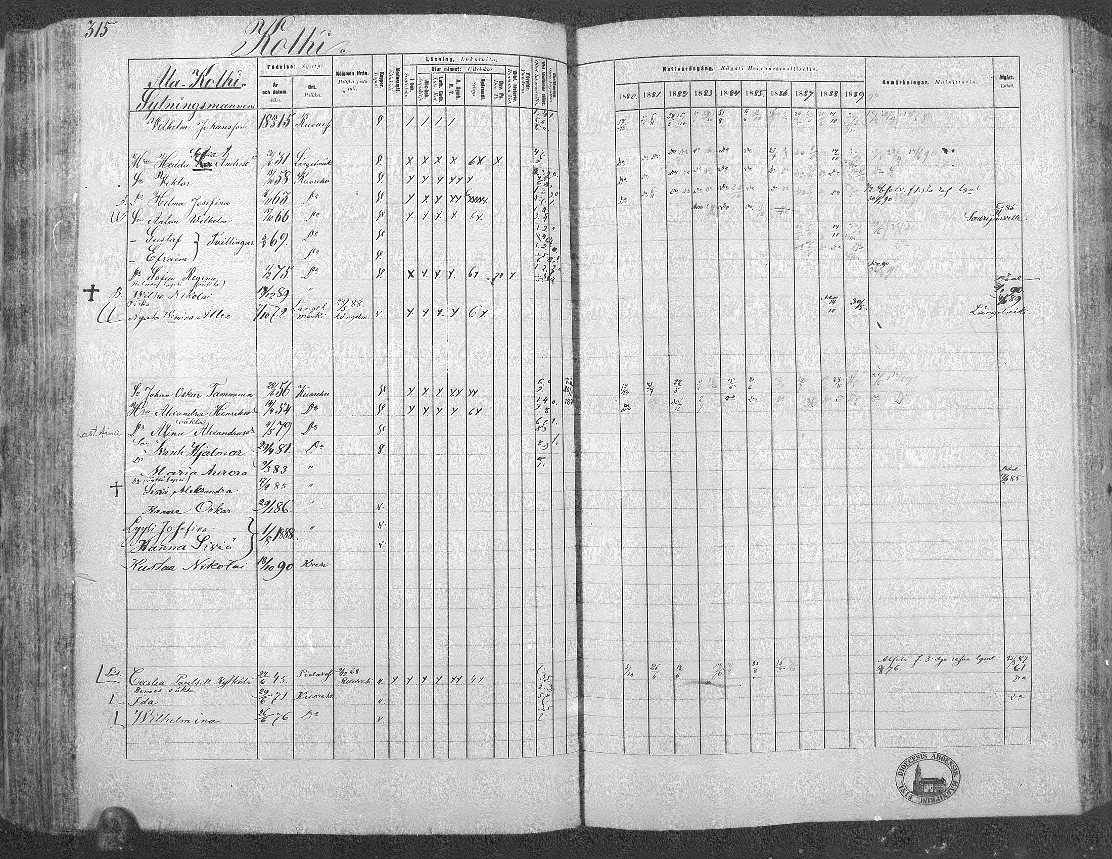 [ ../kirjat/Kirkonkirjat/kuorevesi/rippikirja_1880-1890_mko21-41/kuvat/295.jpg ]