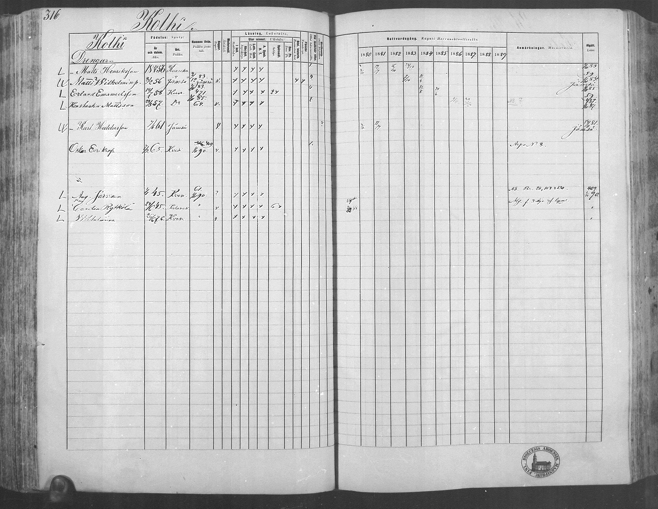 [ ../kirjat/Kirkonkirjat/kuorevesi/rippikirja_1880-1890_mko21-41/kuvat/296.jpg ]