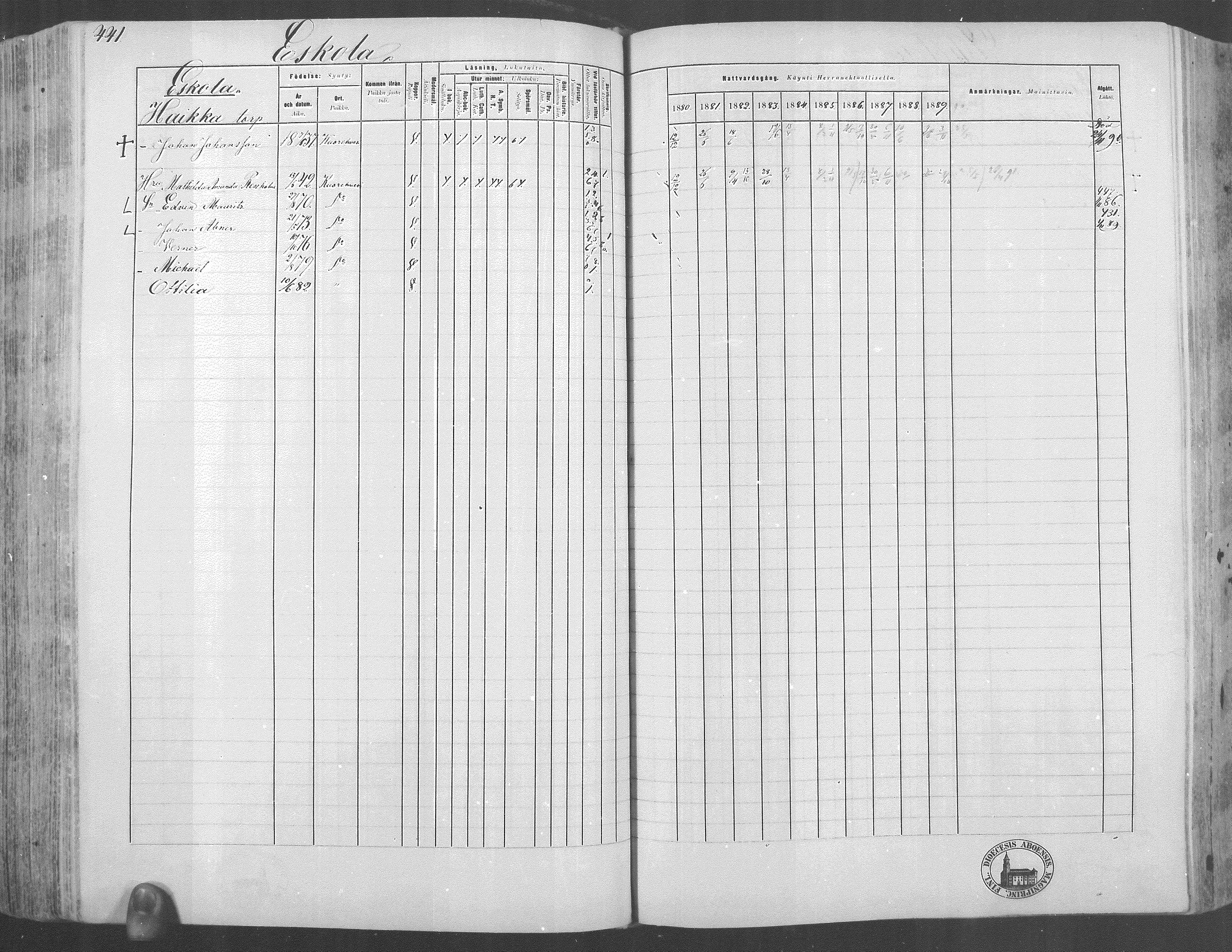 [ ../kirjat/Kirkonkirjat/kuorevesi/rippikirja_1880-1890_mko21-41/kuvat/409.jpg ]