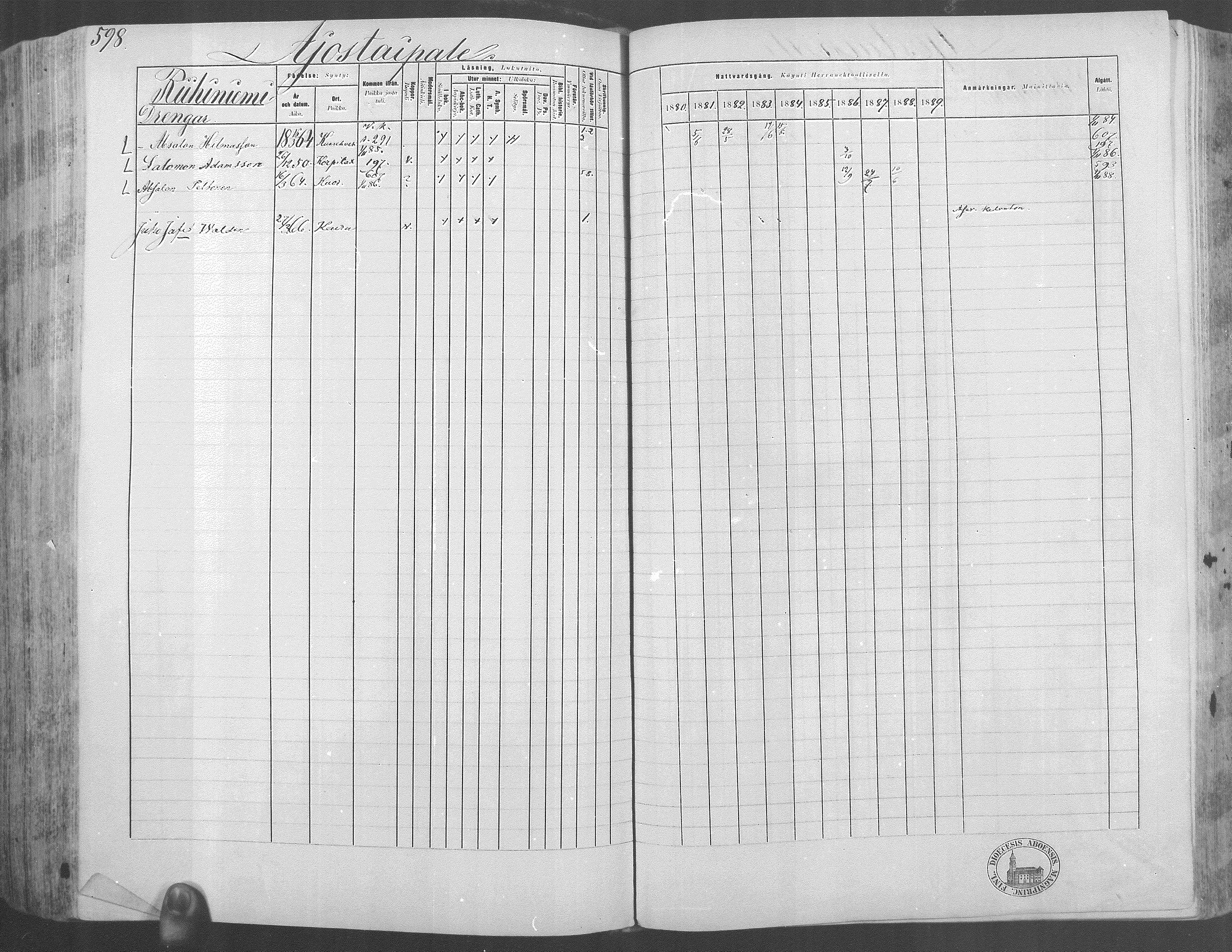[ ../kirjat/Kirkonkirjat/kuorevesi/rippikirja_1880-1890_mko21-41/kuvat/550.jpg ]