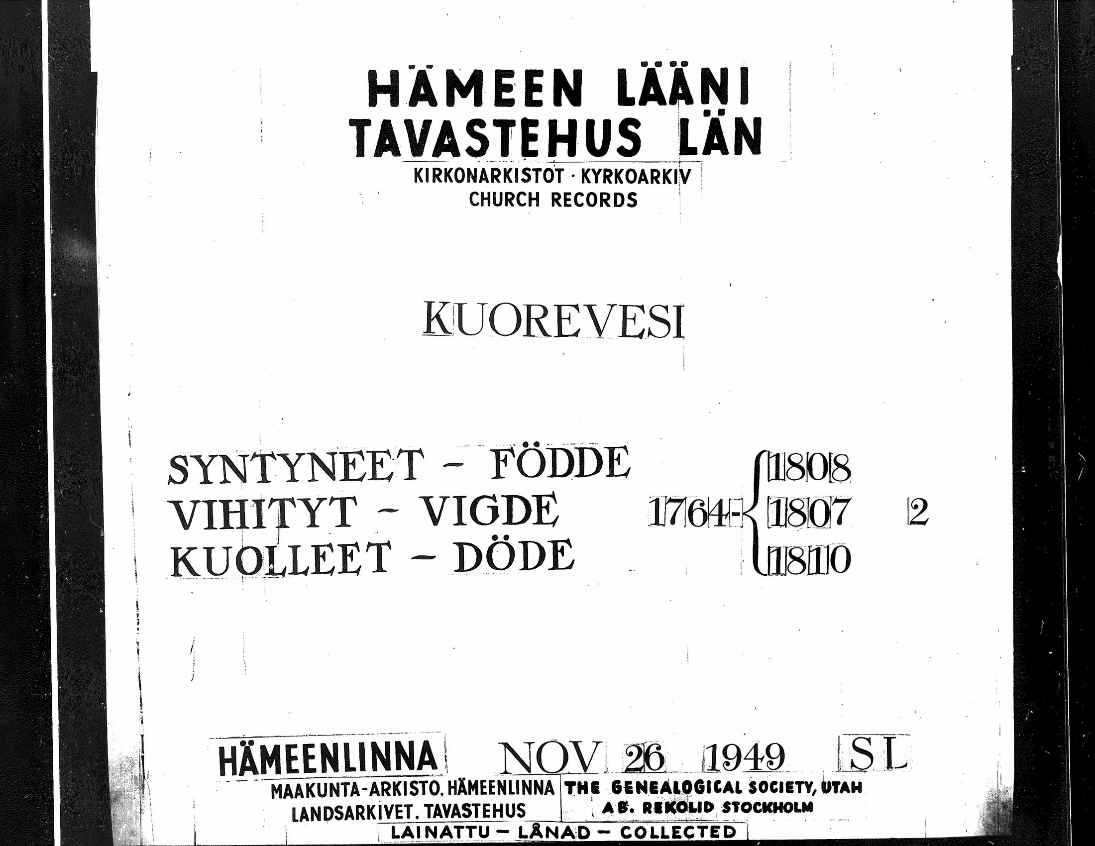 [ ../kirjat/Kirkonkirjat/kuorevesi/syntyneet-vihityt-kuolleet_1764-1810_tk507-508/kuvat/85.jpg ]