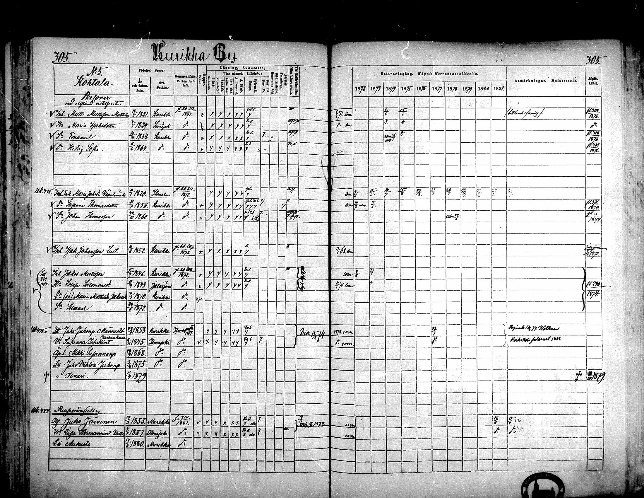 [ ../kirjat/Kirkonkirjat/kurikka/rippikirja_1872-1882_mko42-69/kuvat/292.jpg ]