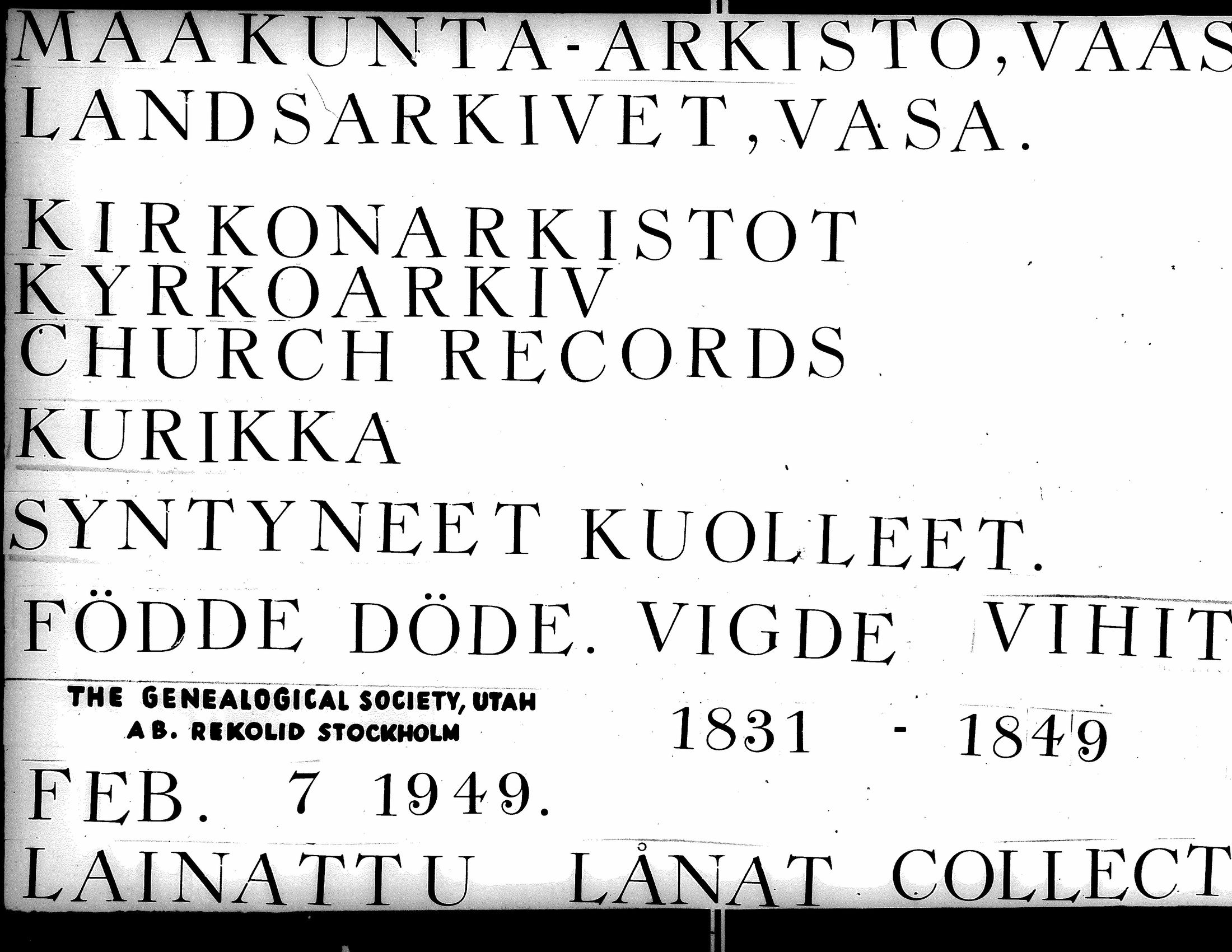 [ ../kirjat/Kirkonkirjat/kurikka/syntyneet-vihityt-kuolleet_1831-1850_uk91-92/kuvat/168.jpg ]