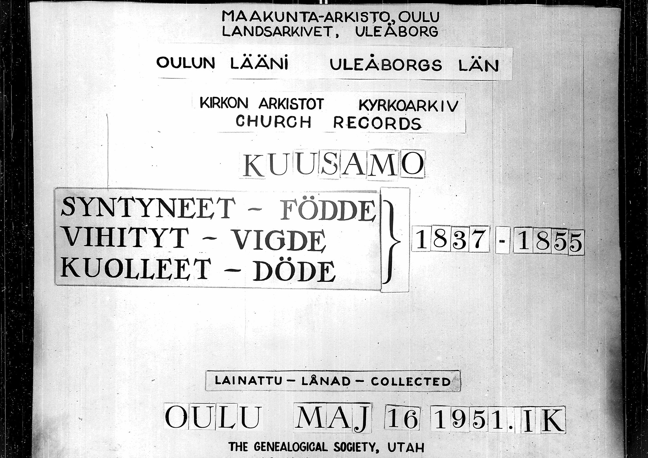 [ ../kirjat/Kirkonkirjat/kuusamo/syntyneet-vihityt-kuolleet_1837-1855_ik233/kuvat/1.jpg ]