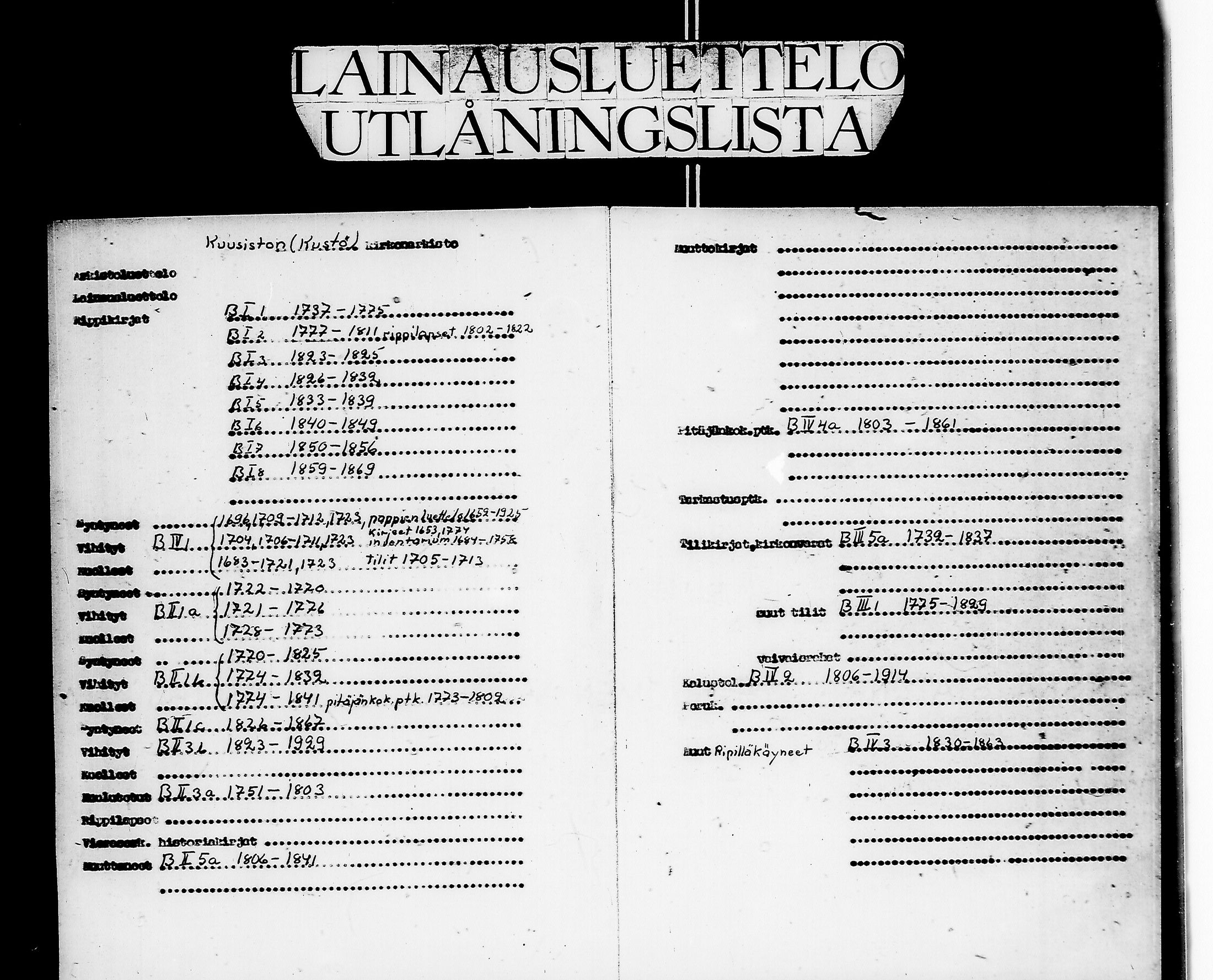 [ ../kirjat/Kirkonkirjat/kuusisto/kalustoluettelo_1806-1877_jk1307/kuvat/2.jpg ]