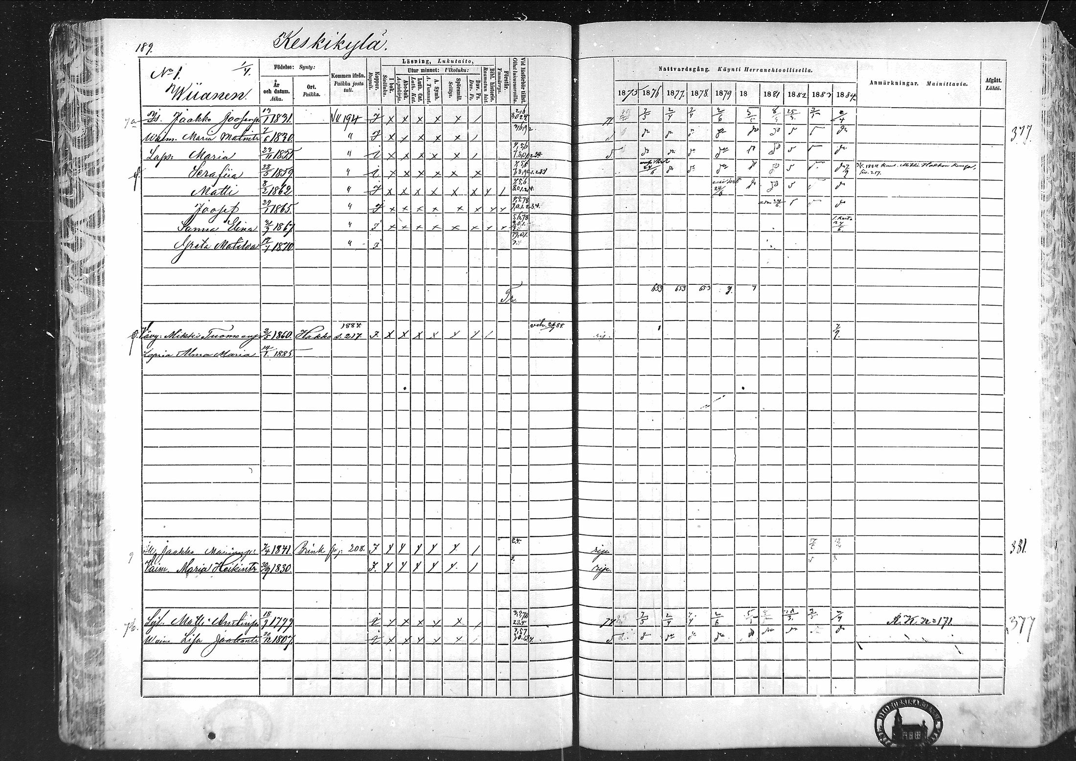 [ ../kirjat/Kirkonkirjat/laihia/rippikirja_1875-1885_mko215-239/kuvat/181.jpg ]