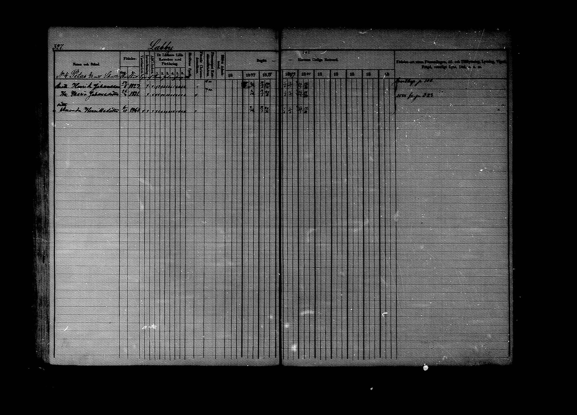 [ ../kirjat/Kirkonkirjat/lapinjarvi/rippikirja_1876-1880_mko171-193/kuvat/327.jpg ]