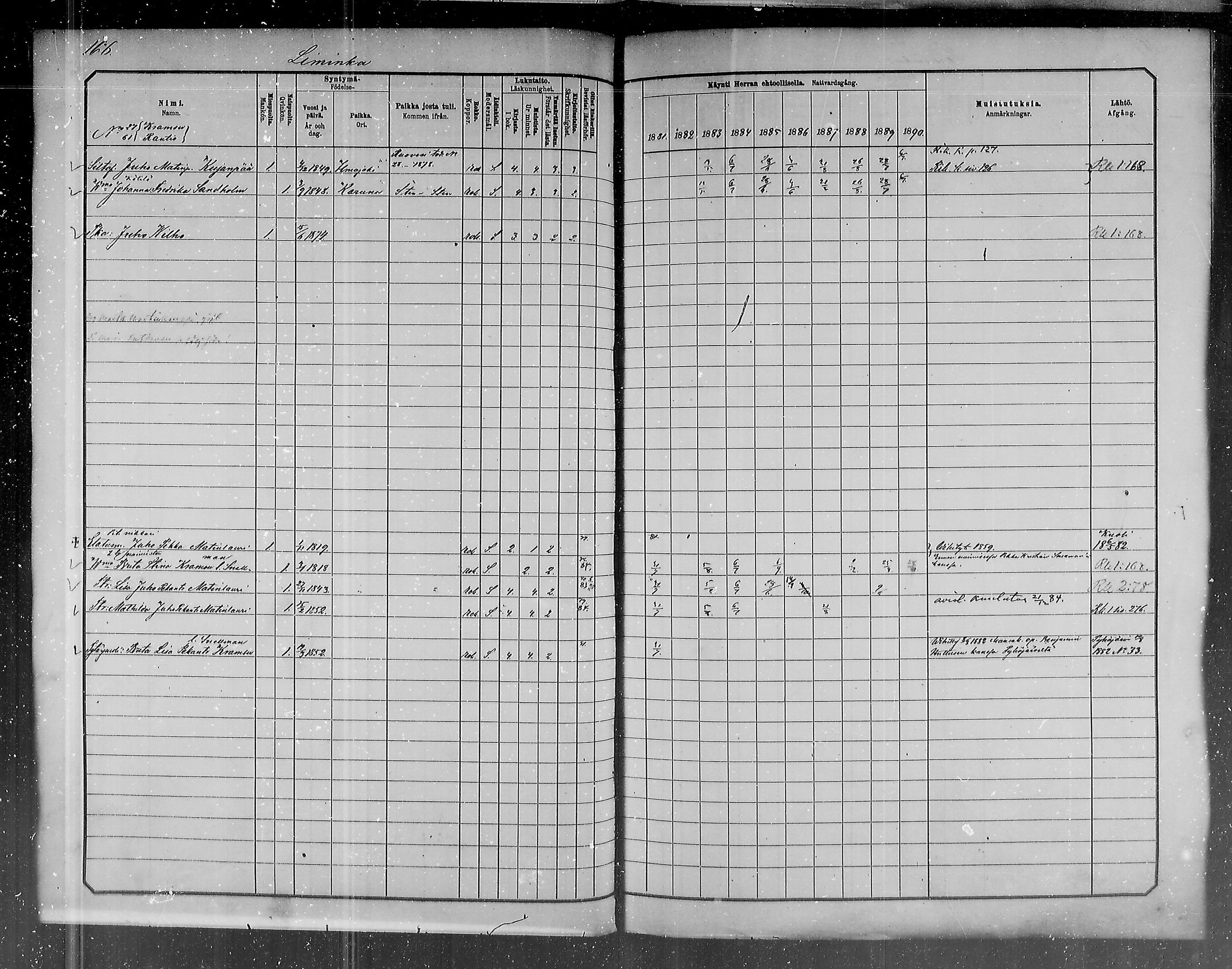 [ ../kirjat/Kirkonkirjat/liminka/rippikirja_1881-1890_mko182-198/kuvat/150.jpg ]