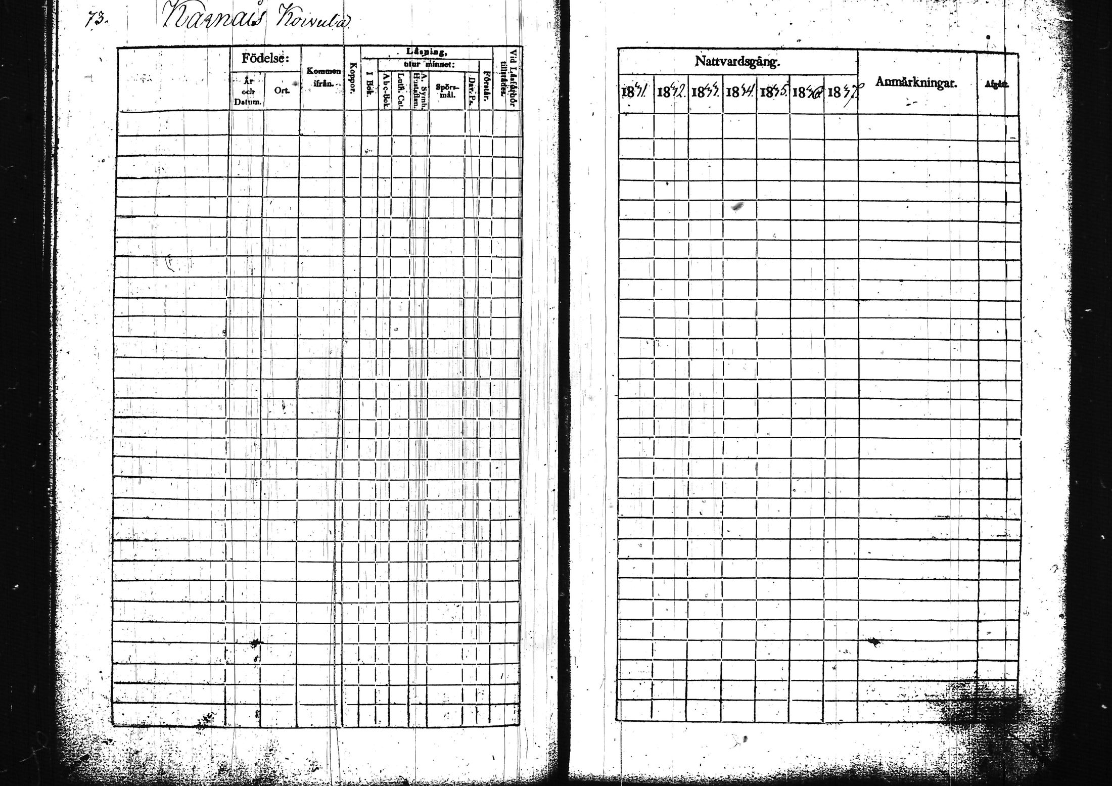 [ ../kirjat/Kirkonkirjat/lohja/rippikirja_1831-1838_tk788/kuvat/85.jpg ]