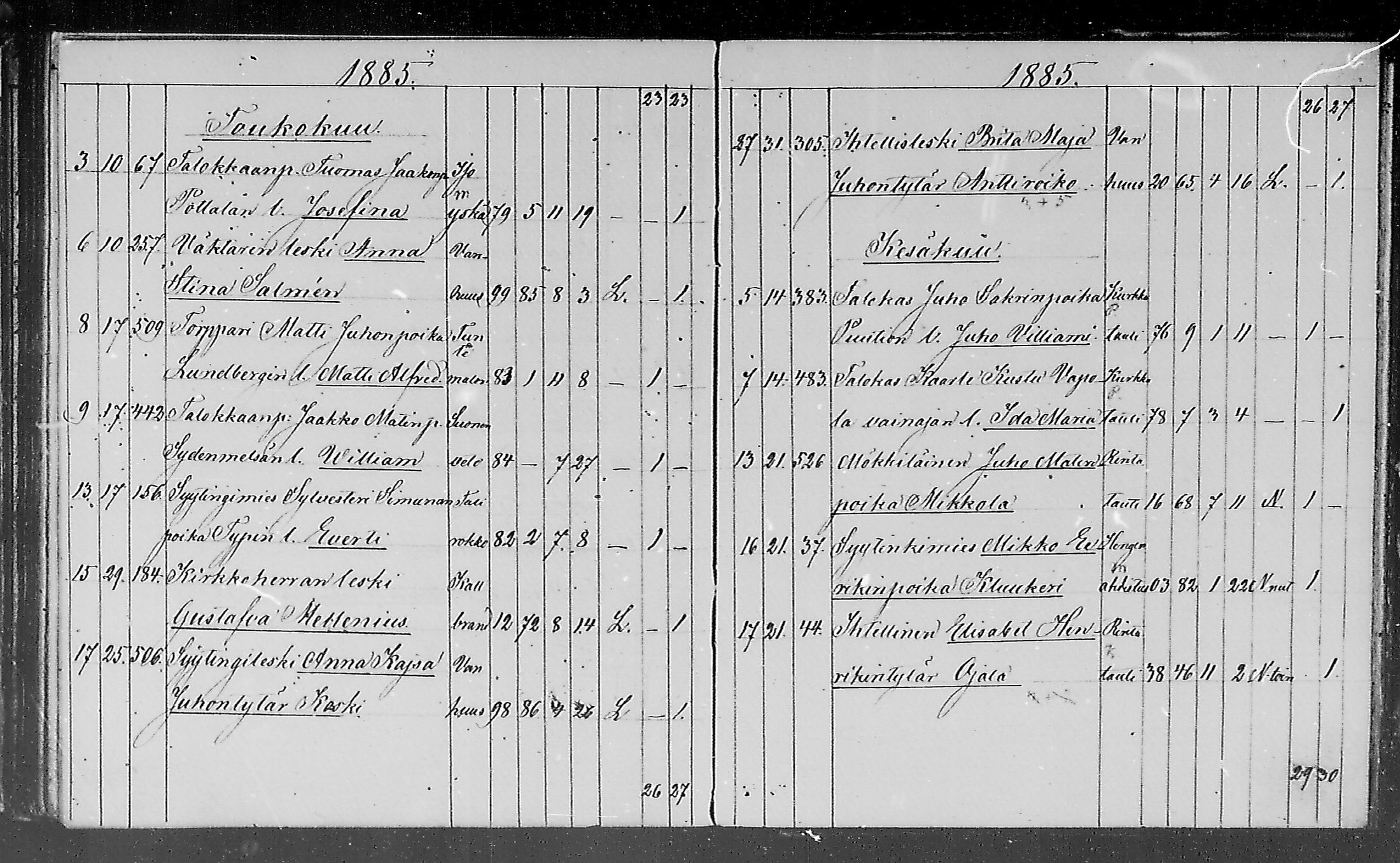 [ ../kirjat/Kirkonkirjat/lohtaja/kuolleet_1818-1886_mko490-495/kuvat/167.jpg ]
