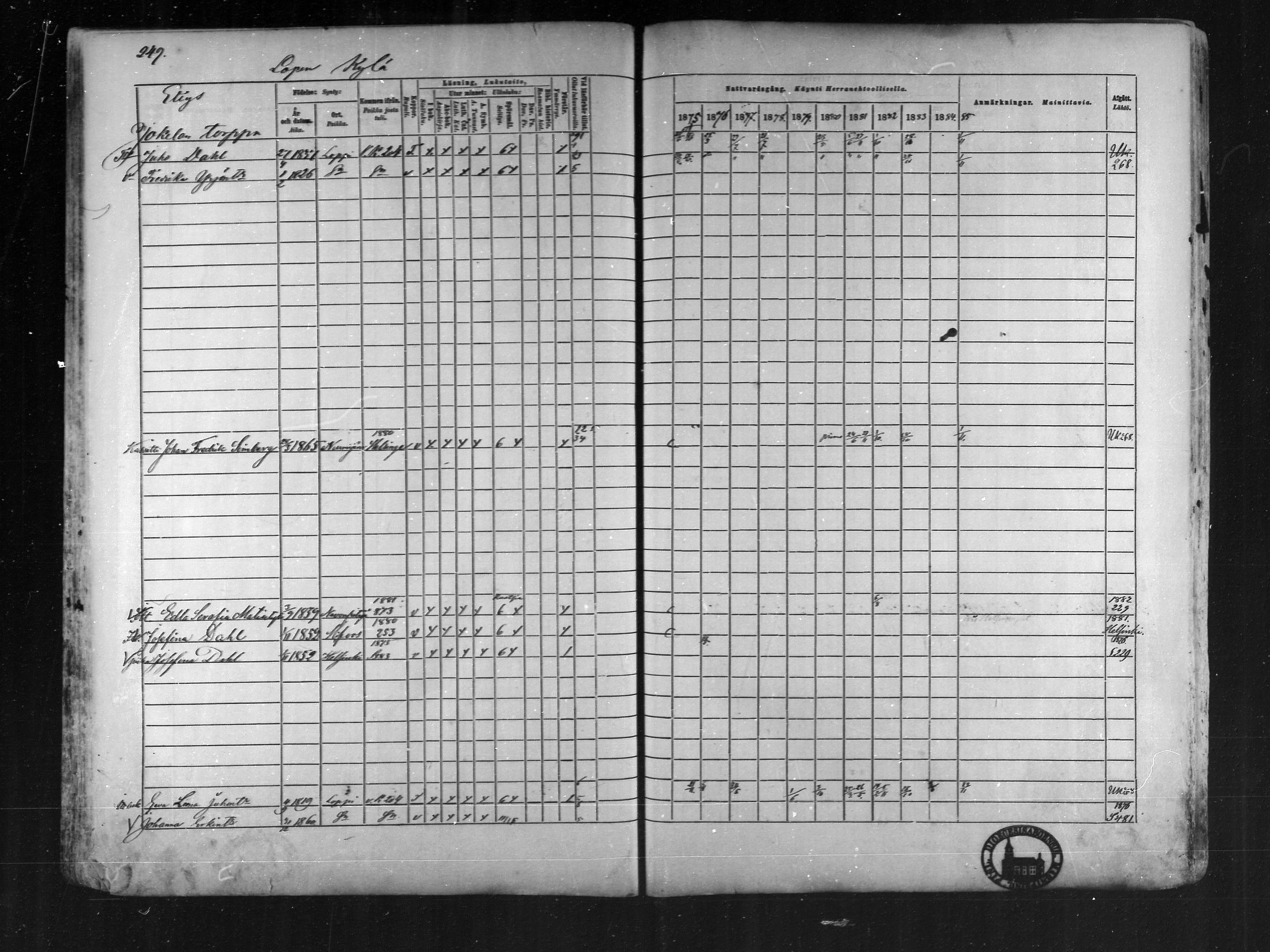 [ ../kirjat/Kirkonkirjat/loppi/rippikirja_1875-1885_mko47-73/kuvat/233.jpg ]