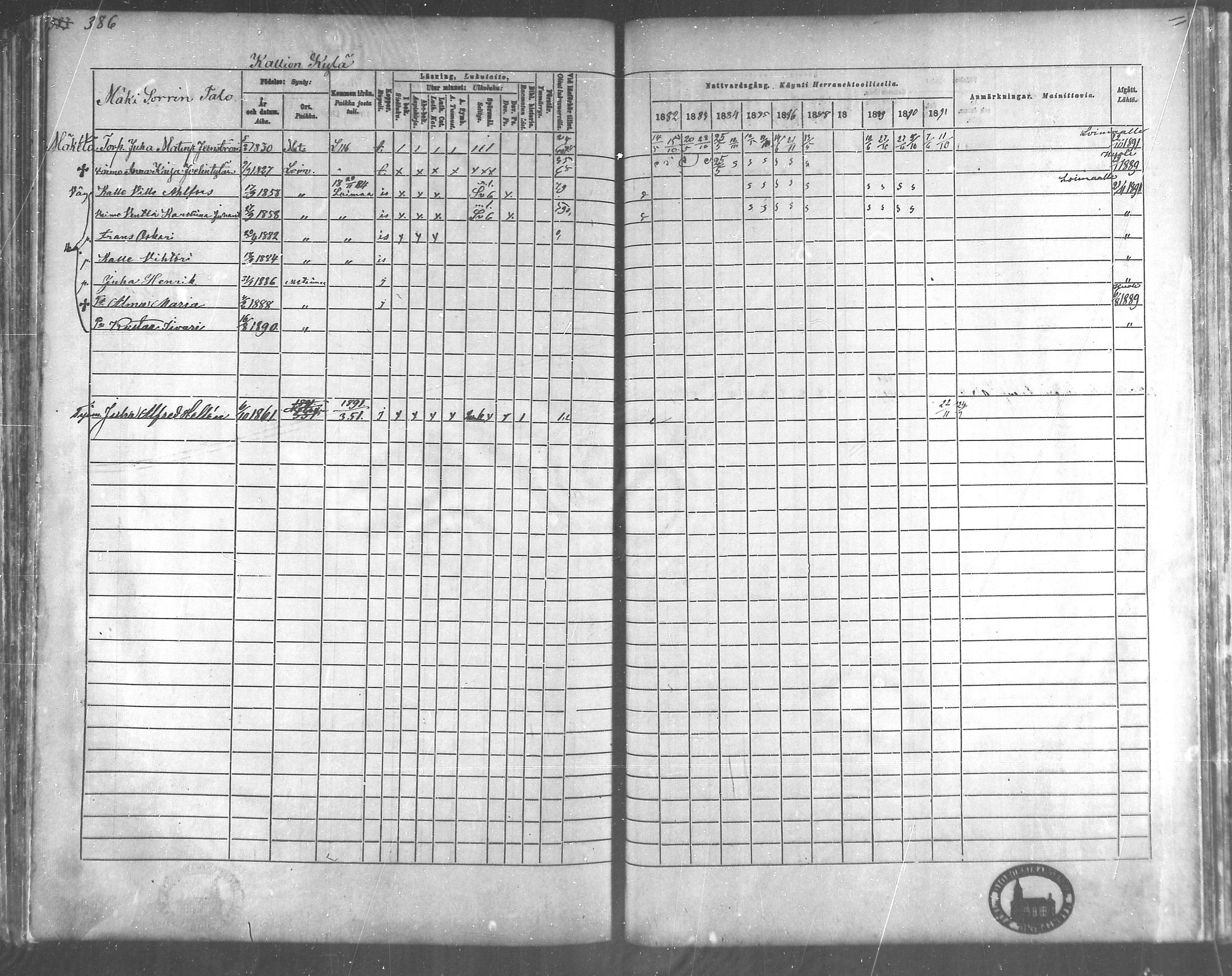 [ ../kirjat/Kirkonkirjat/metsamaa/rippikirja_1881-1891_mko53-60/kuvat/100.jpg ]