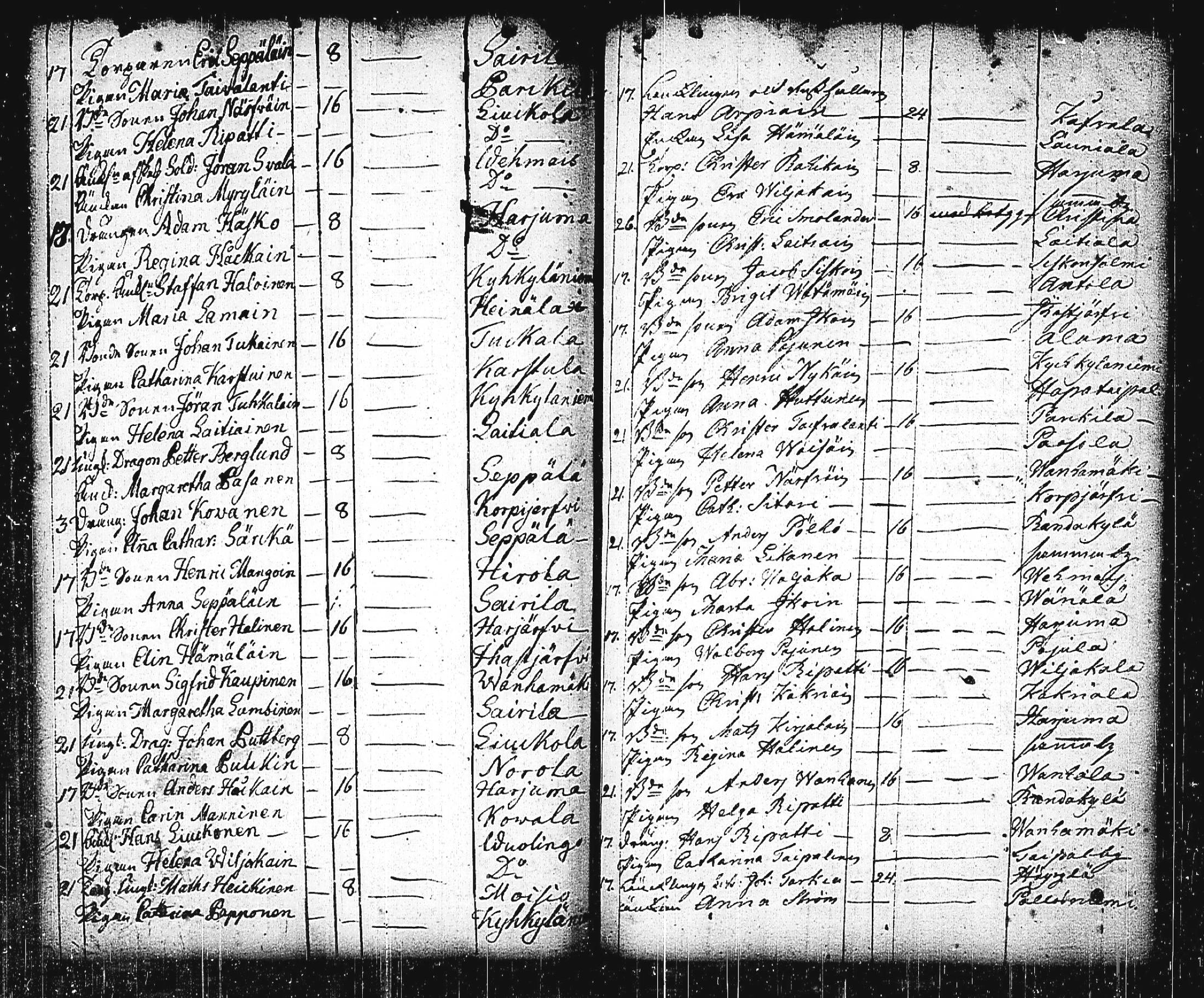 [ ../kirjat/Kirkonkirjat/mikkeli/vihityt-kuolleet_1732-1780_msrk_tk1156/kuvat/91.jpg ]