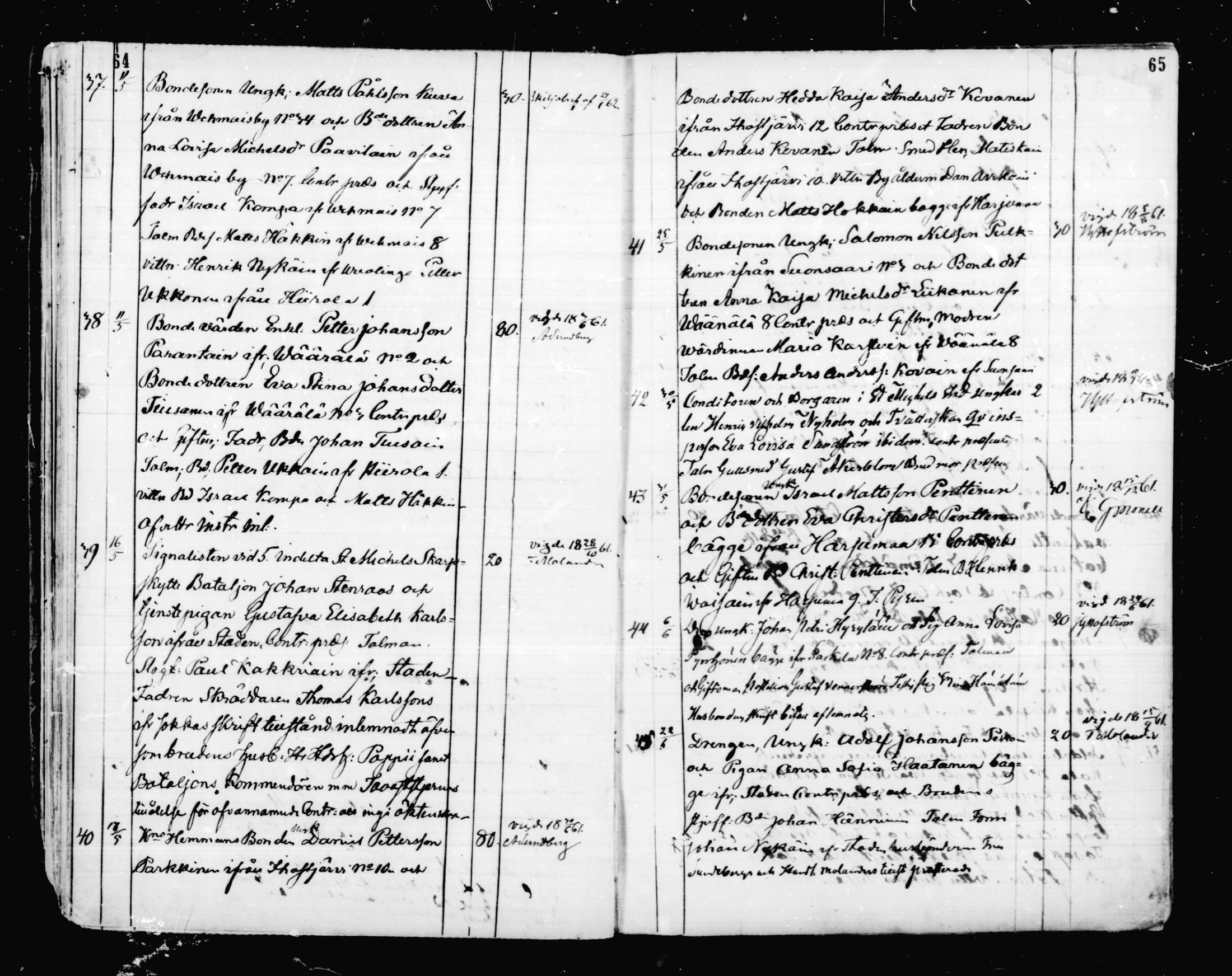 [ ../kirjat/Kirkonkirjat/mikkeli/vihityt_1857-1875_msrk_mko1-5/kuvat/33.jpg ]