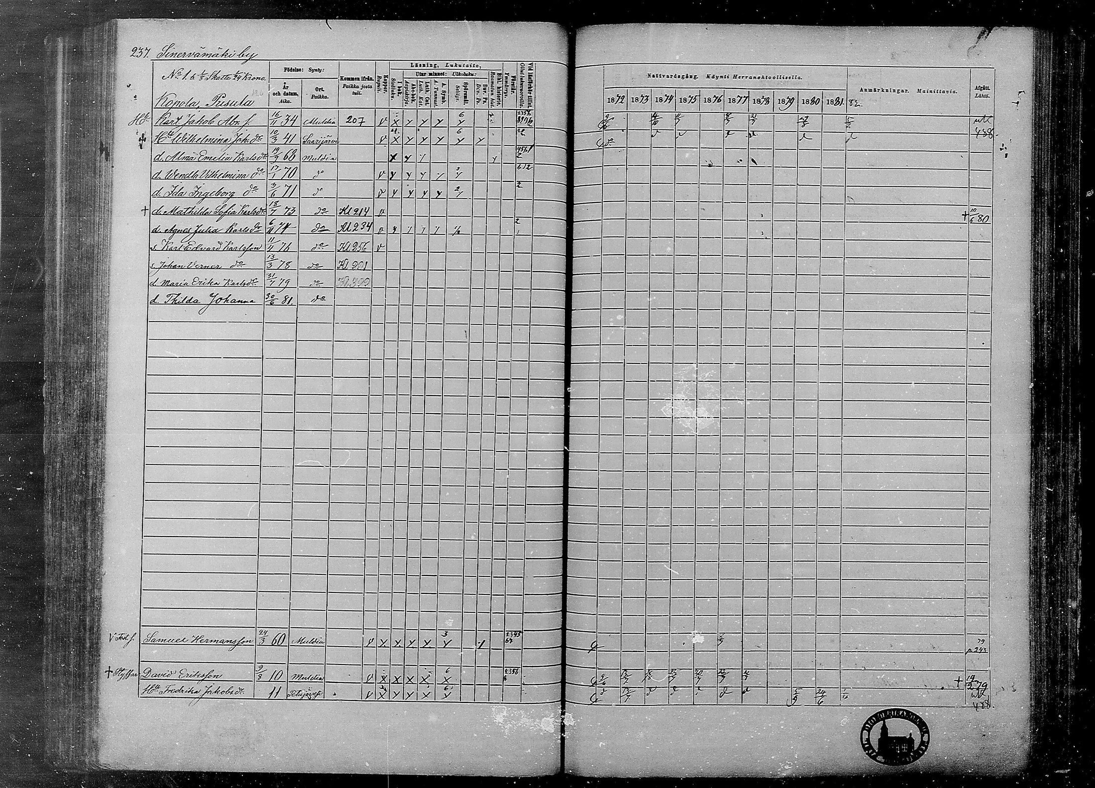 [ ../kirjat/Kirkonkirjat/multia/rippikirja_1872-1881_mko1-16/kuvat/237.jpg ]