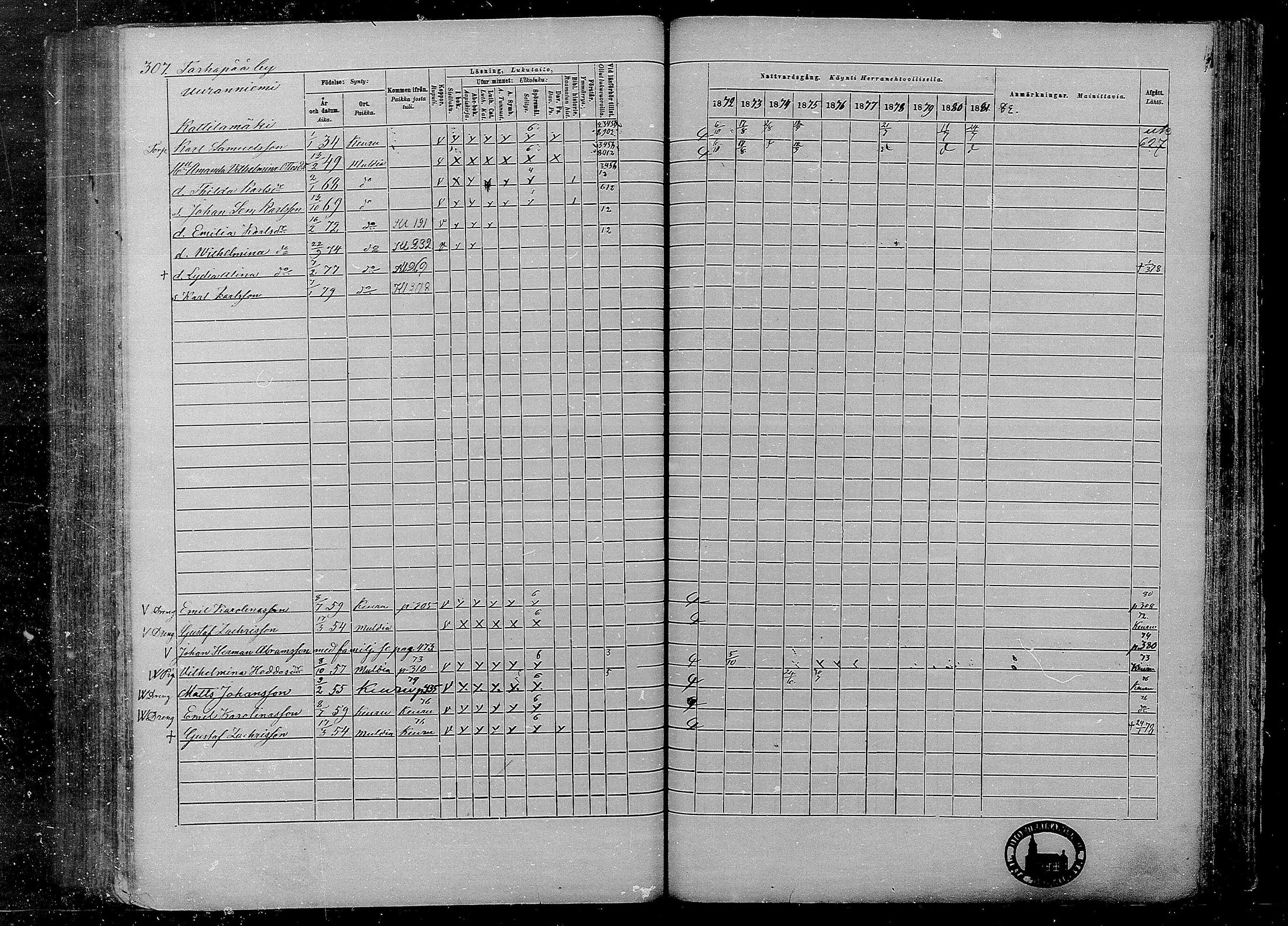 [ ../kirjat/Kirkonkirjat/multia/rippikirja_1872-1881_mko1-16/kuvat/307.jpg ]