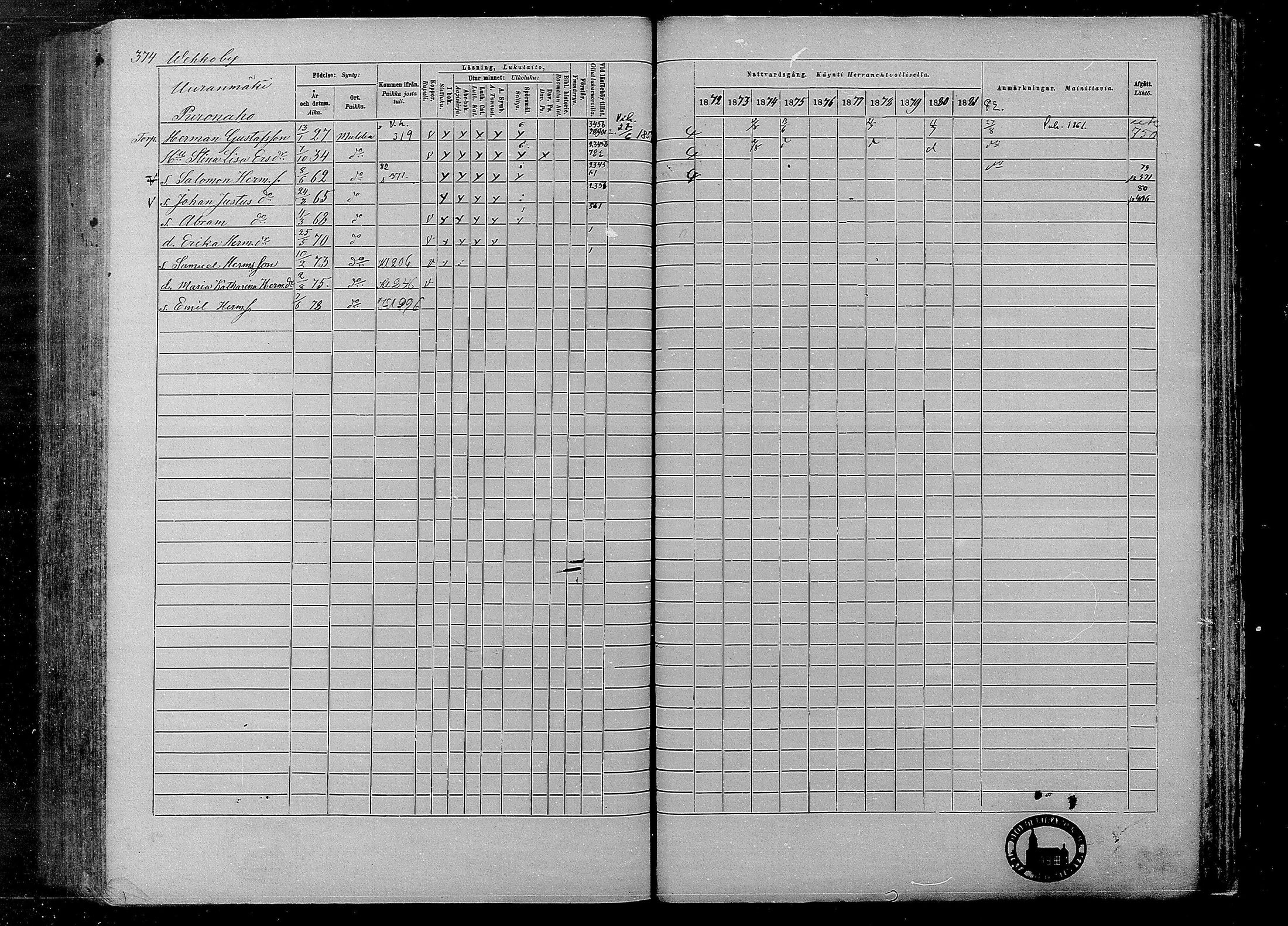[ ../kirjat/Kirkonkirjat/multia/rippikirja_1872-1881_mko1-16/kuvat/374.jpg ]