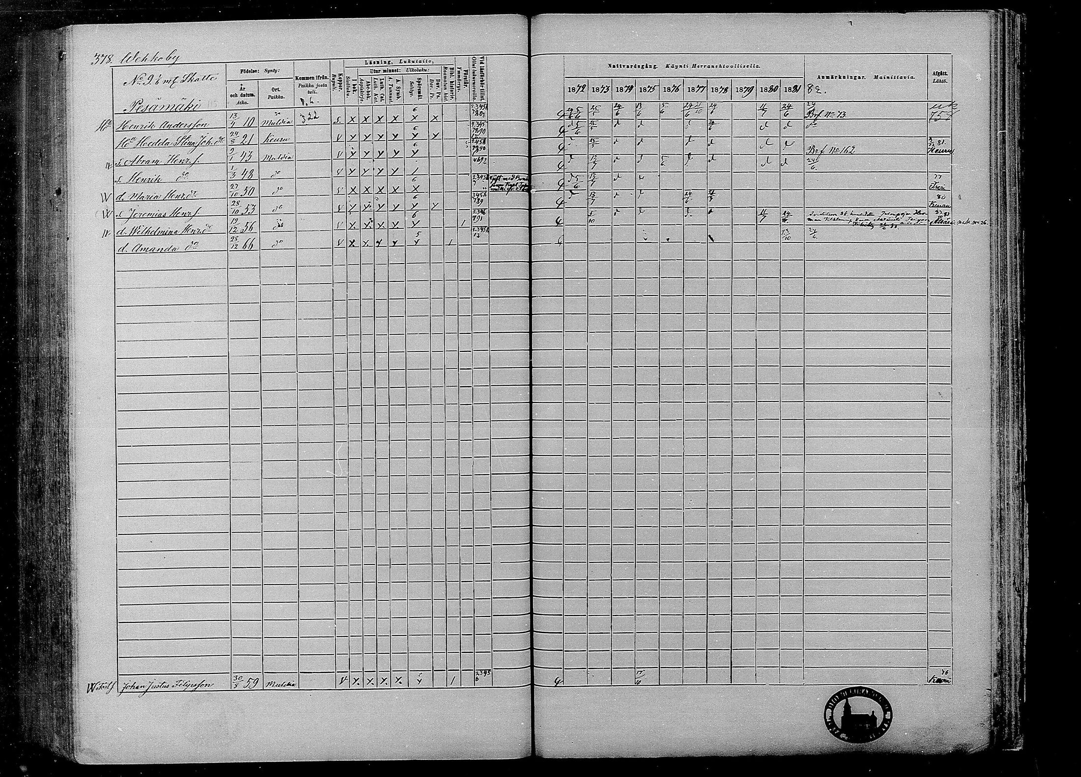 [ ../kirjat/Kirkonkirjat/multia/rippikirja_1872-1881_mko1-16/kuvat/378.jpg ]