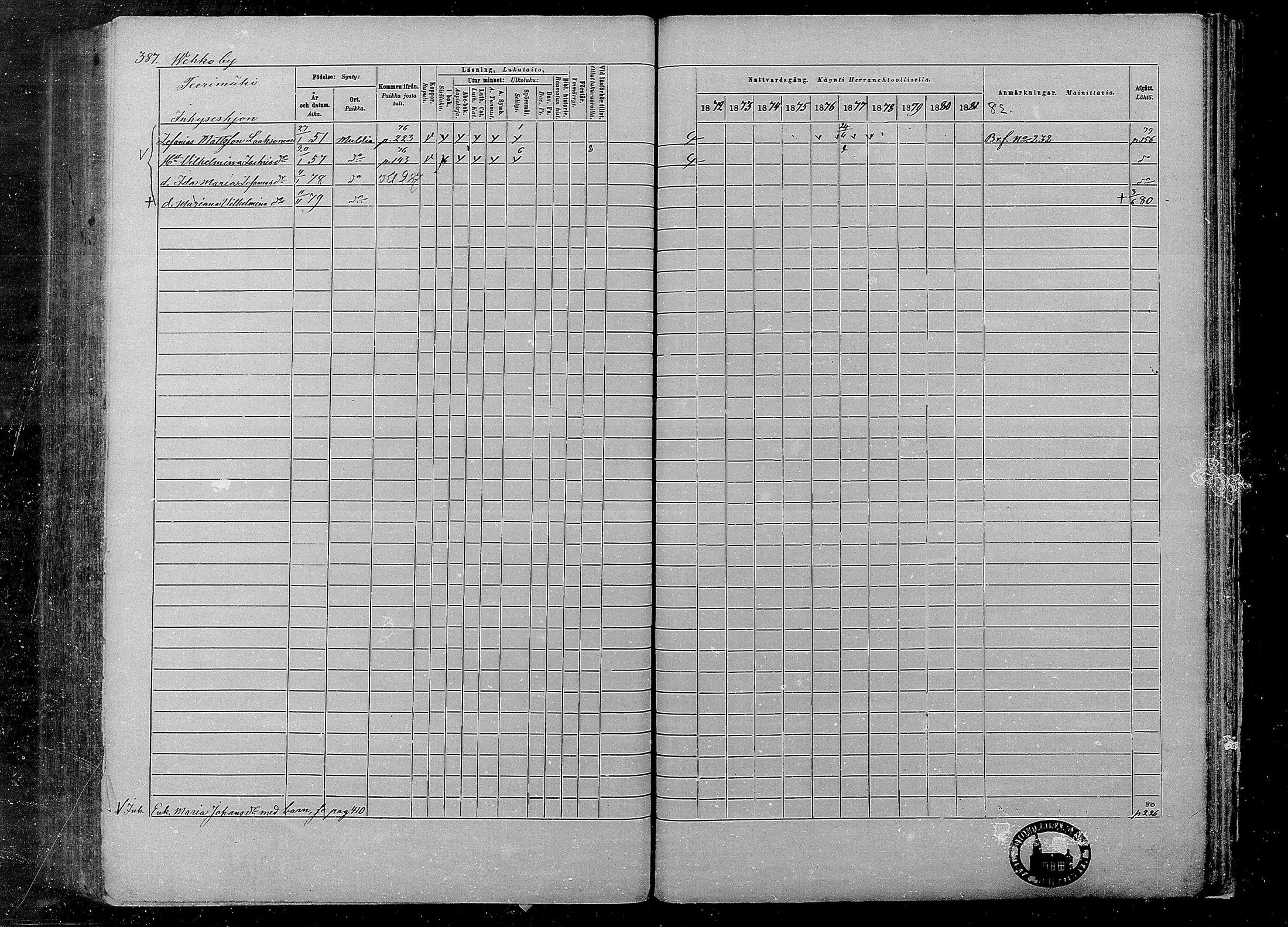 [ ../kirjat/Kirkonkirjat/multia/rippikirja_1872-1881_mko1-16/kuvat/387.jpg ]