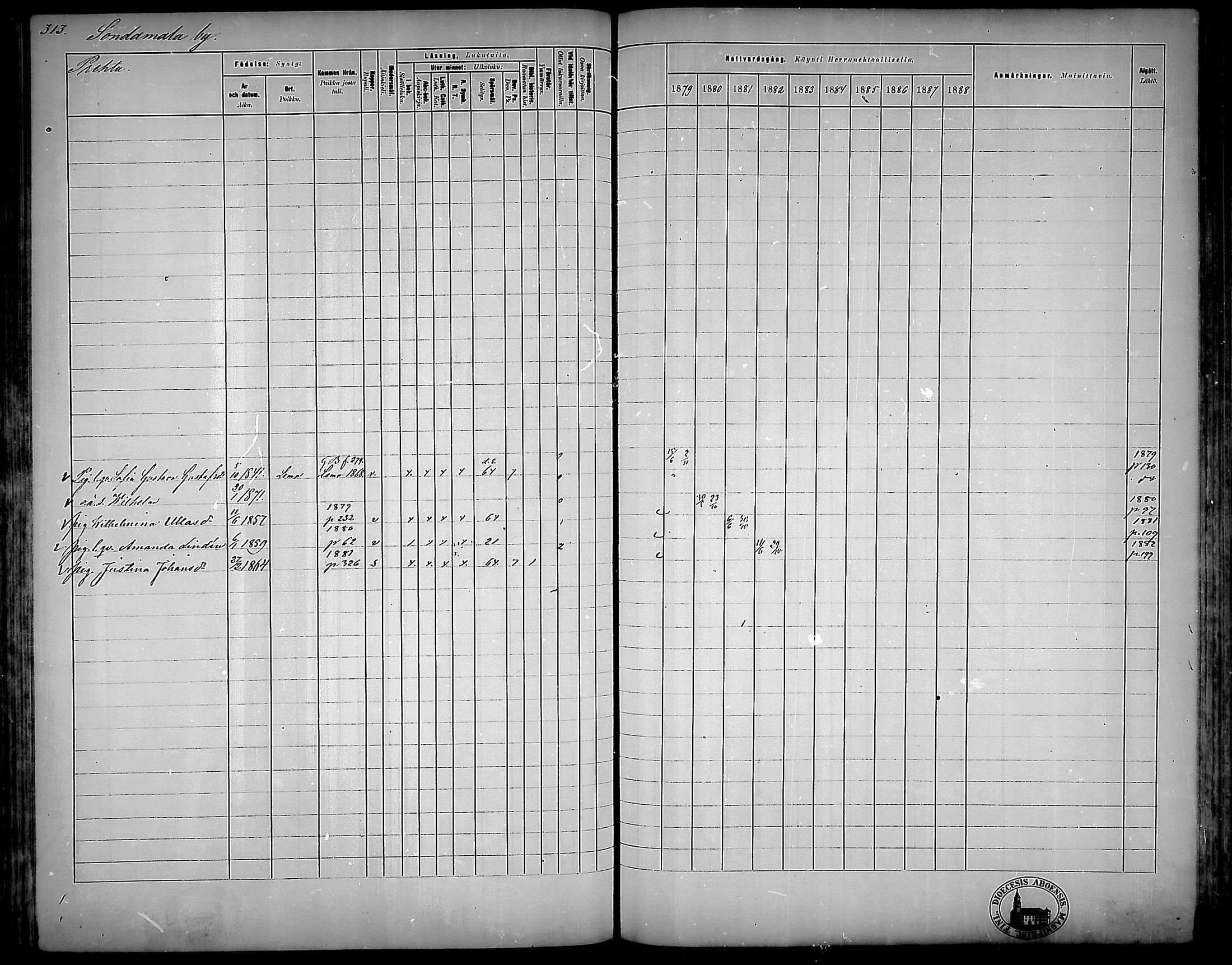 [ ../kirjat/Kirkonkirjat/nousiainen/rippikirja_1879-1888_mko170-183/kuvat/313.jpg ]