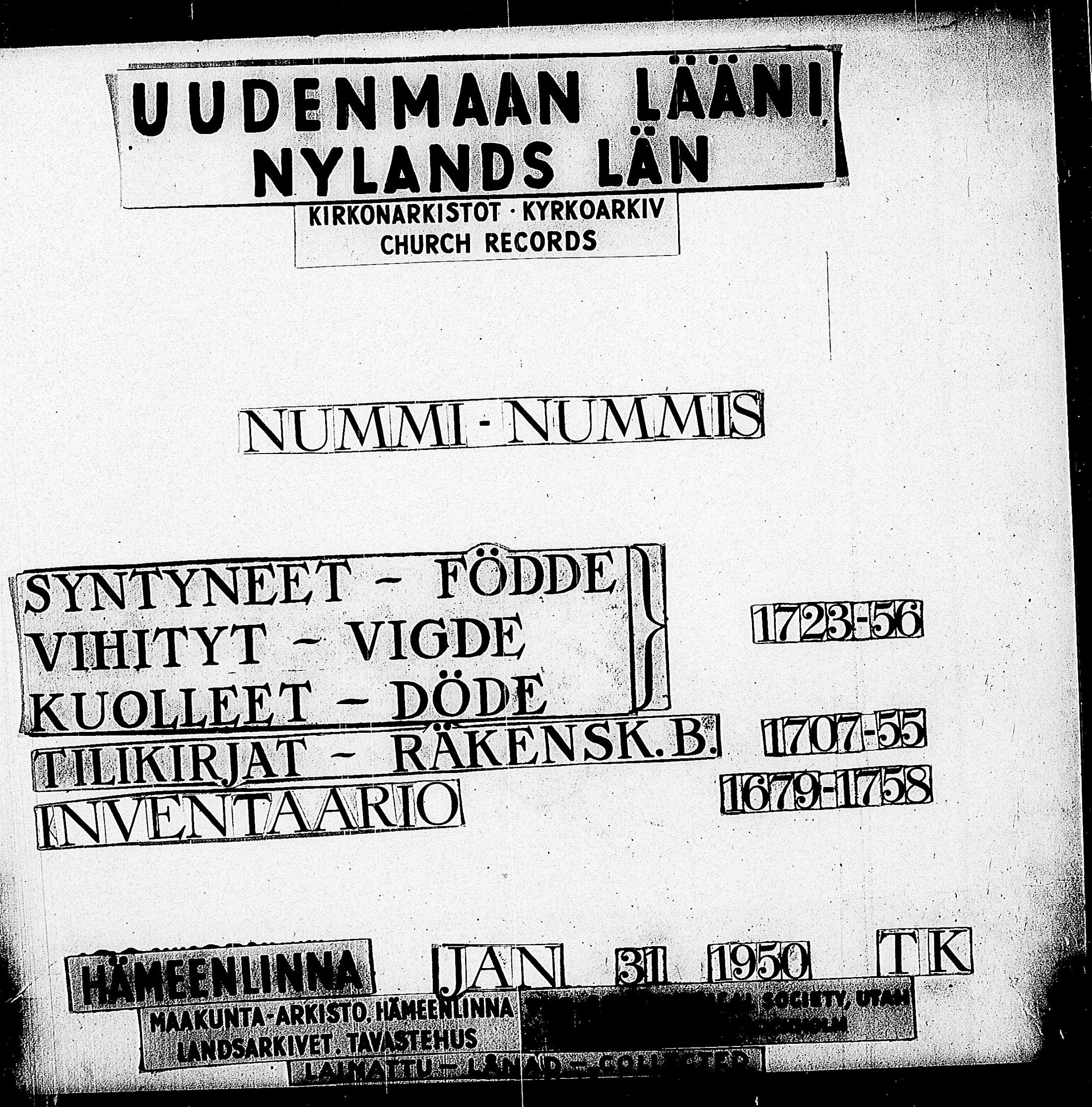 [ ../kirjat/Kirkonkirjat/nummi/syntyneet-vihityt-kuolleet_1723-1756_tk703-704/kuvat/1.jpg ]