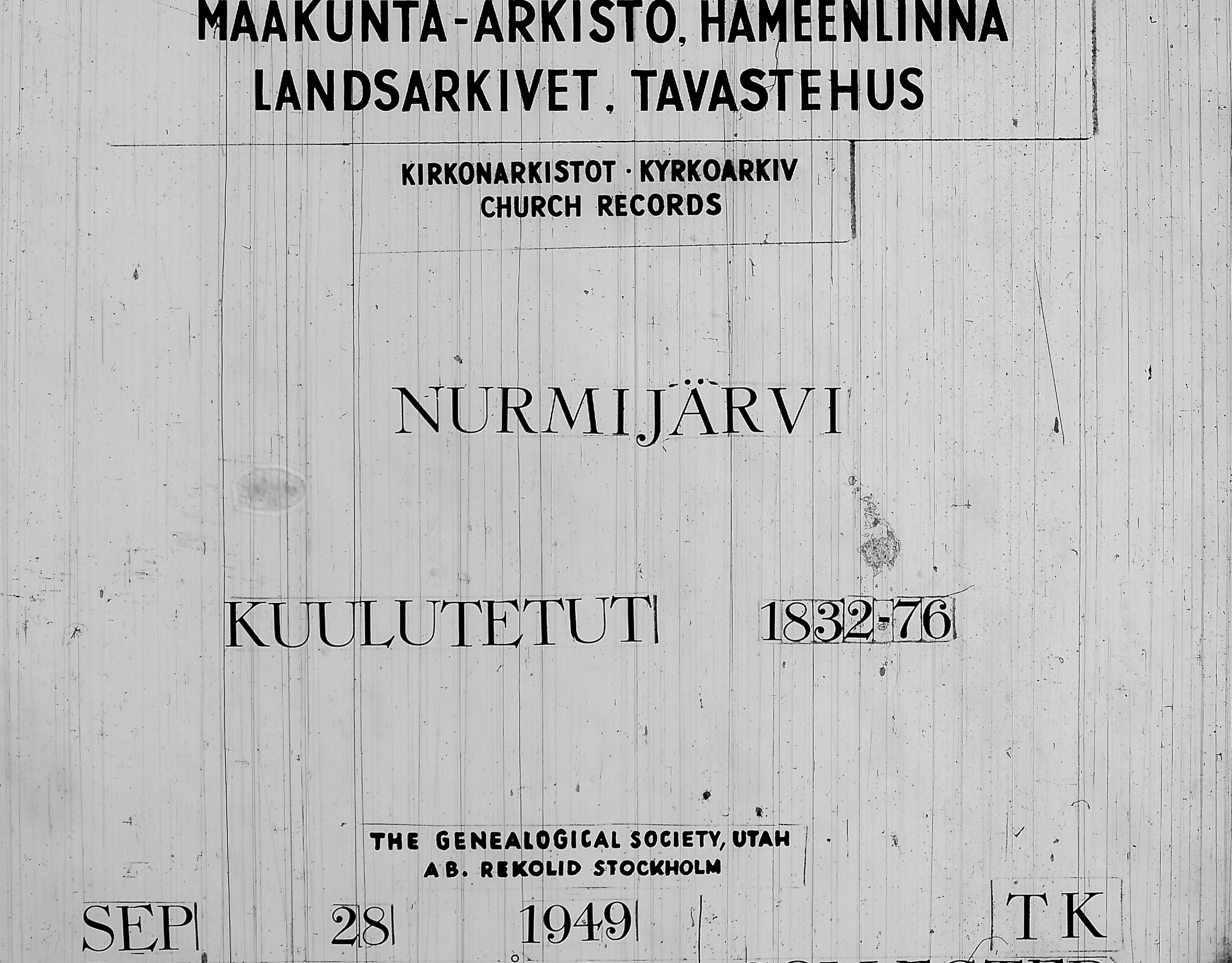 [ ../kirjat/Kirkonkirjat/nurmijarvi/kuulutetut_1832-1876_tk344-345/kuvat/1.jpg ]