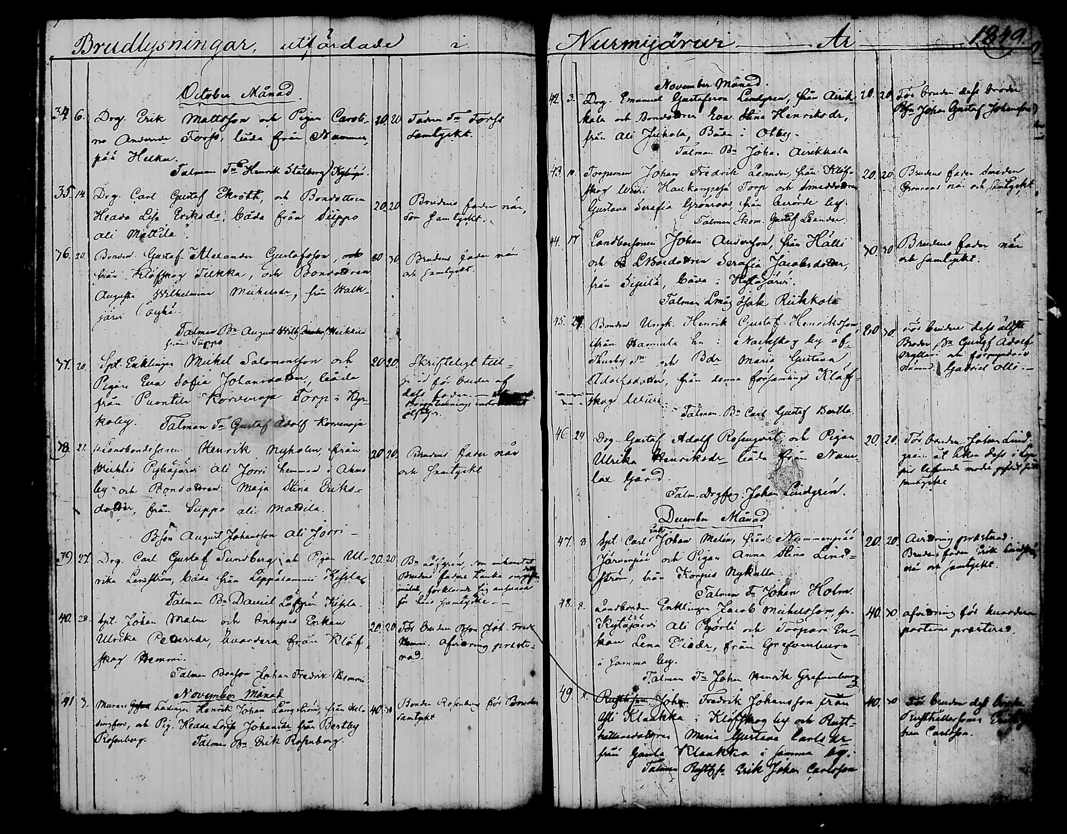 [ ../kirjat/Kirkonkirjat/nurmijarvi/kuulutetut_1832-1876_tk344-345/kuvat/41.jpg ]