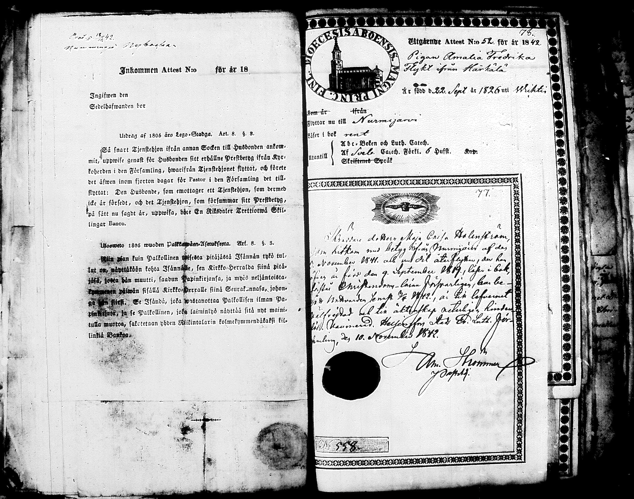 [ ../kirjat/Kirkonkirjat/nurmijarvi/muuttokirjoja_1842-1850_tk349-350/kuvat/122.jpg ]