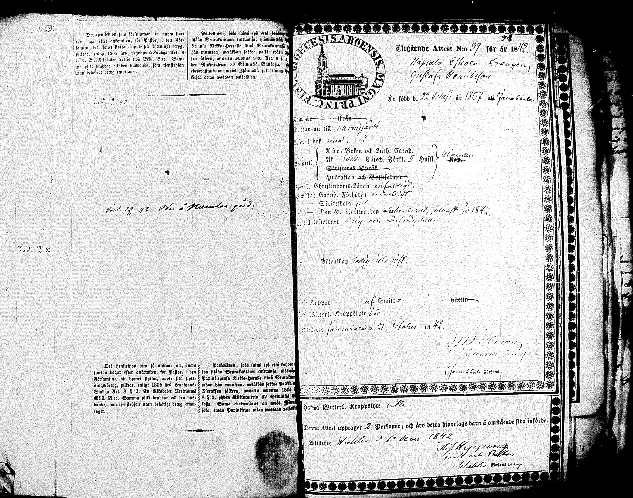 [ ../kirjat/Kirkonkirjat/nurmijarvi/muuttokirjoja_1842-1850_tk349-350/kuvat/145.jpg ]