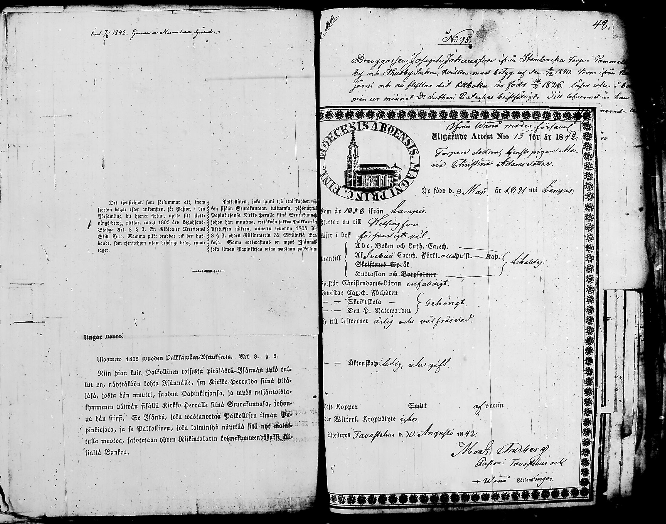 [ ../kirjat/Kirkonkirjat/nurmijarvi/muuttokirjoja_1842-1850_tk349-350/kuvat/91.jpg ]