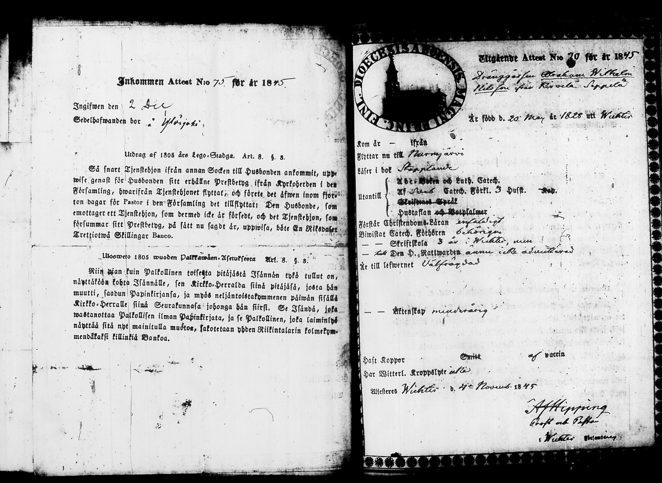 [ ../kirjat/Kirkonkirjat/nurmijarvi/muuttokirjoja_1845-1847_tk350/kuvat/84.jpg ]