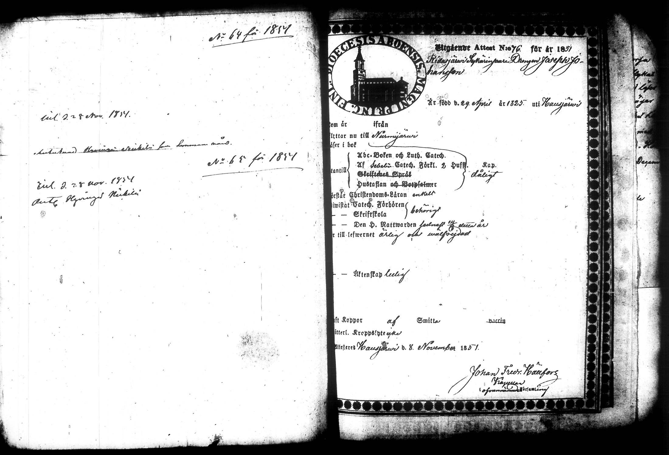 [ ../kirjat/Kirkonkirjat/nurmijarvi/muuttokirjoja_1851-1856_tk350/kuvat/75.jpg ]