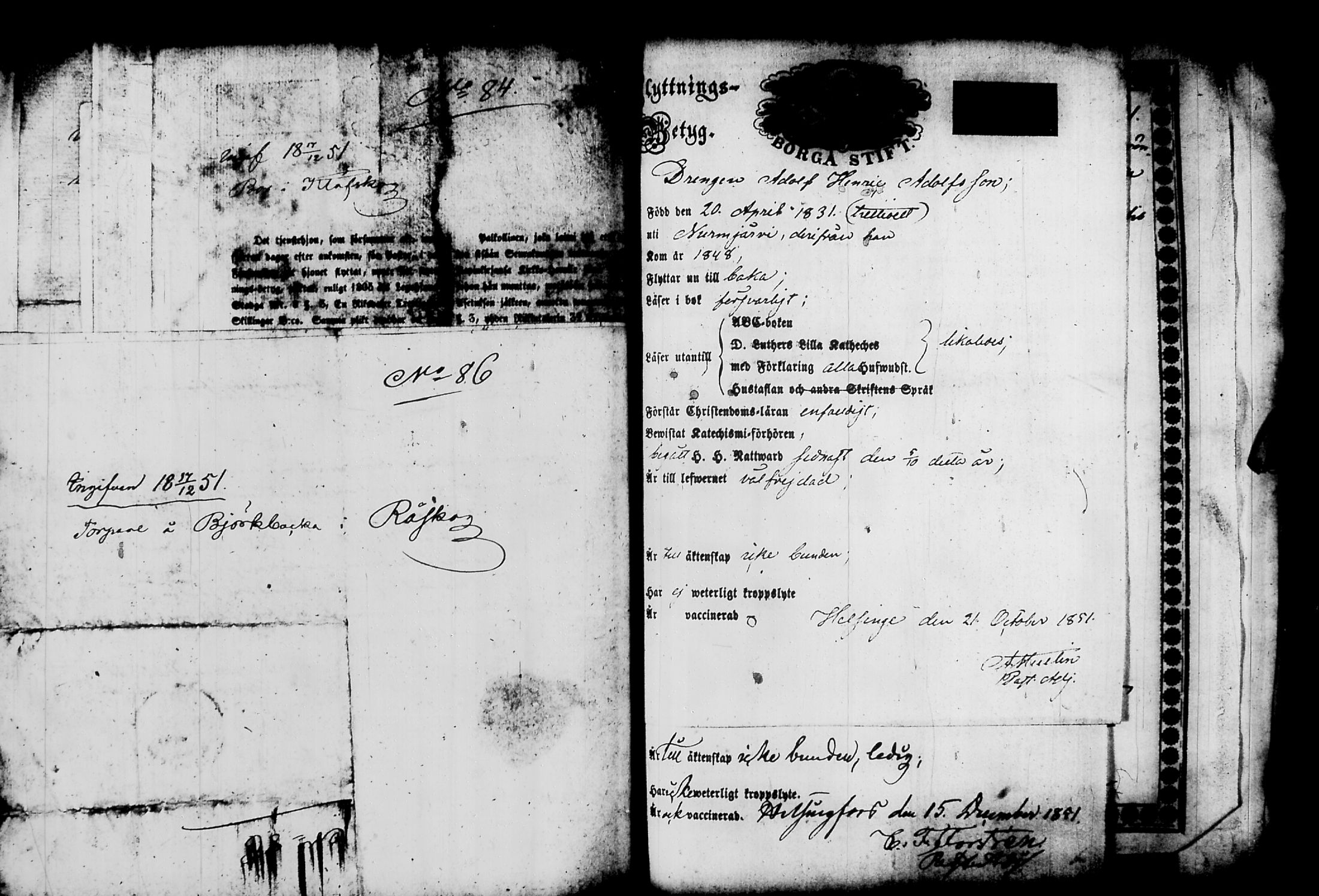 [ ../kirjat/Kirkonkirjat/nurmijarvi/muuttokirjoja_1851-1856_tk350/kuvat/97.jpg ]