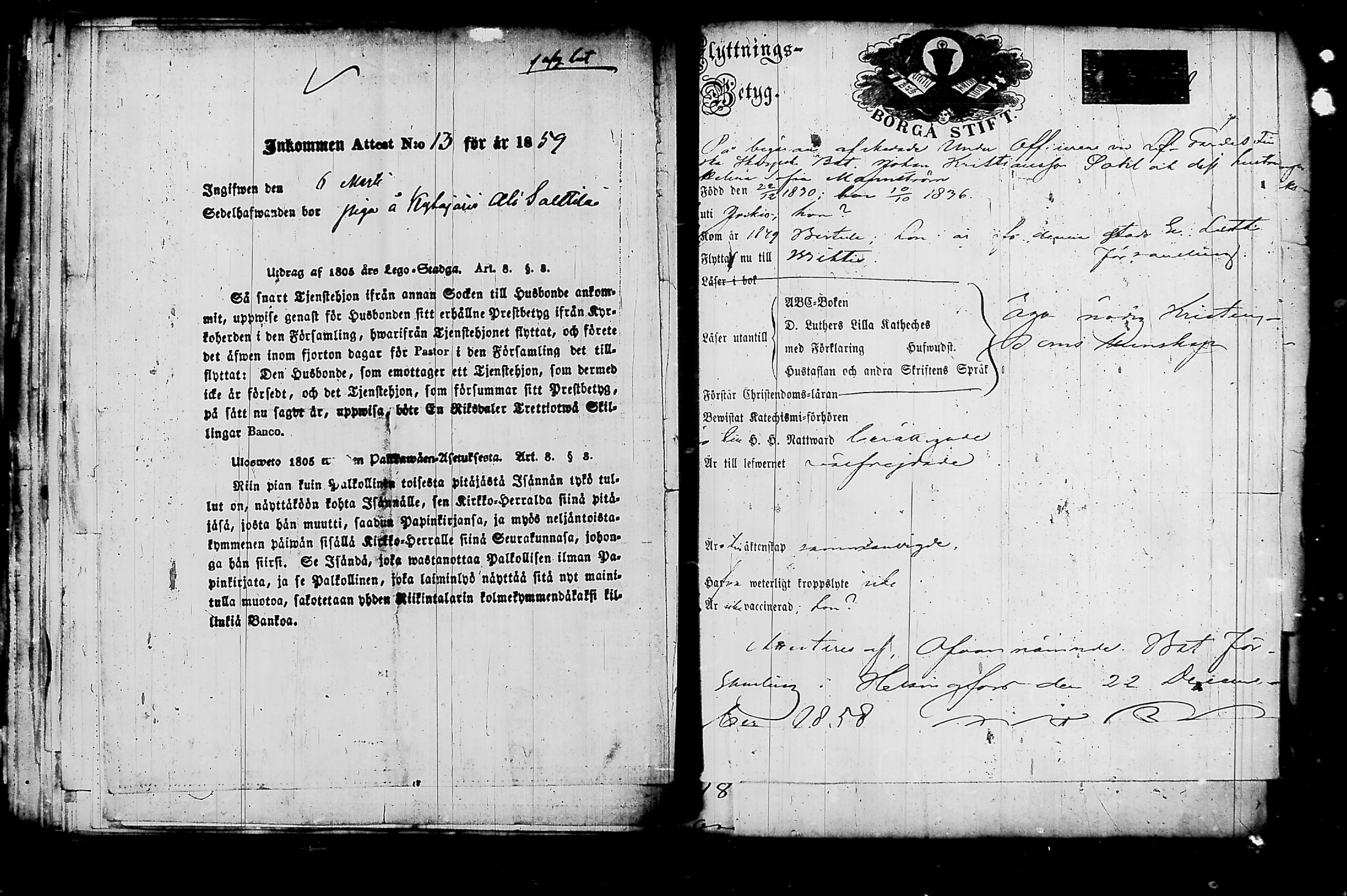 [ ../kirjat/Kirkonkirjat/nurmijarvi/muuttokirjoja_1857-1861_tk350-351/kuvat/146.jpg ]